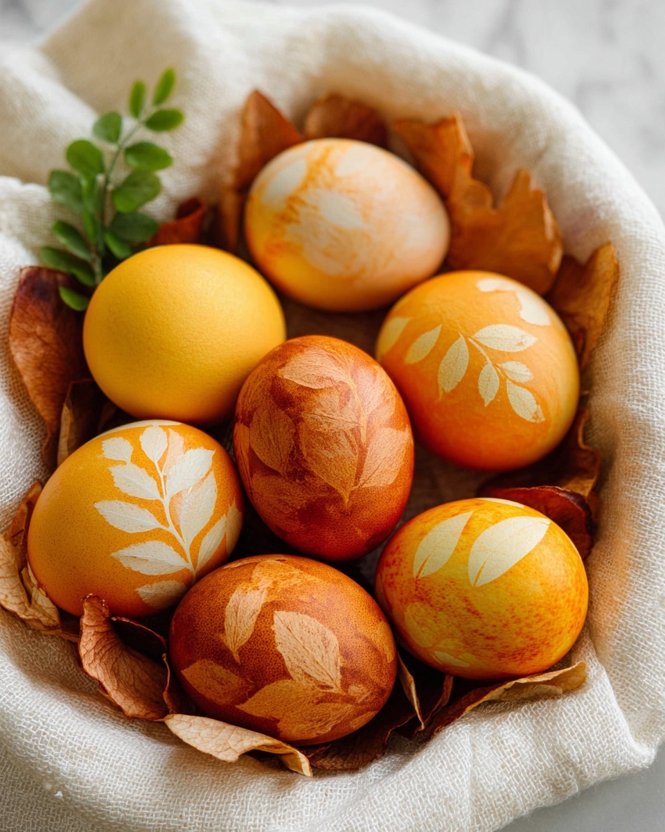 How to Dye Easter Eggs with Onions Recipe - Recipe Image