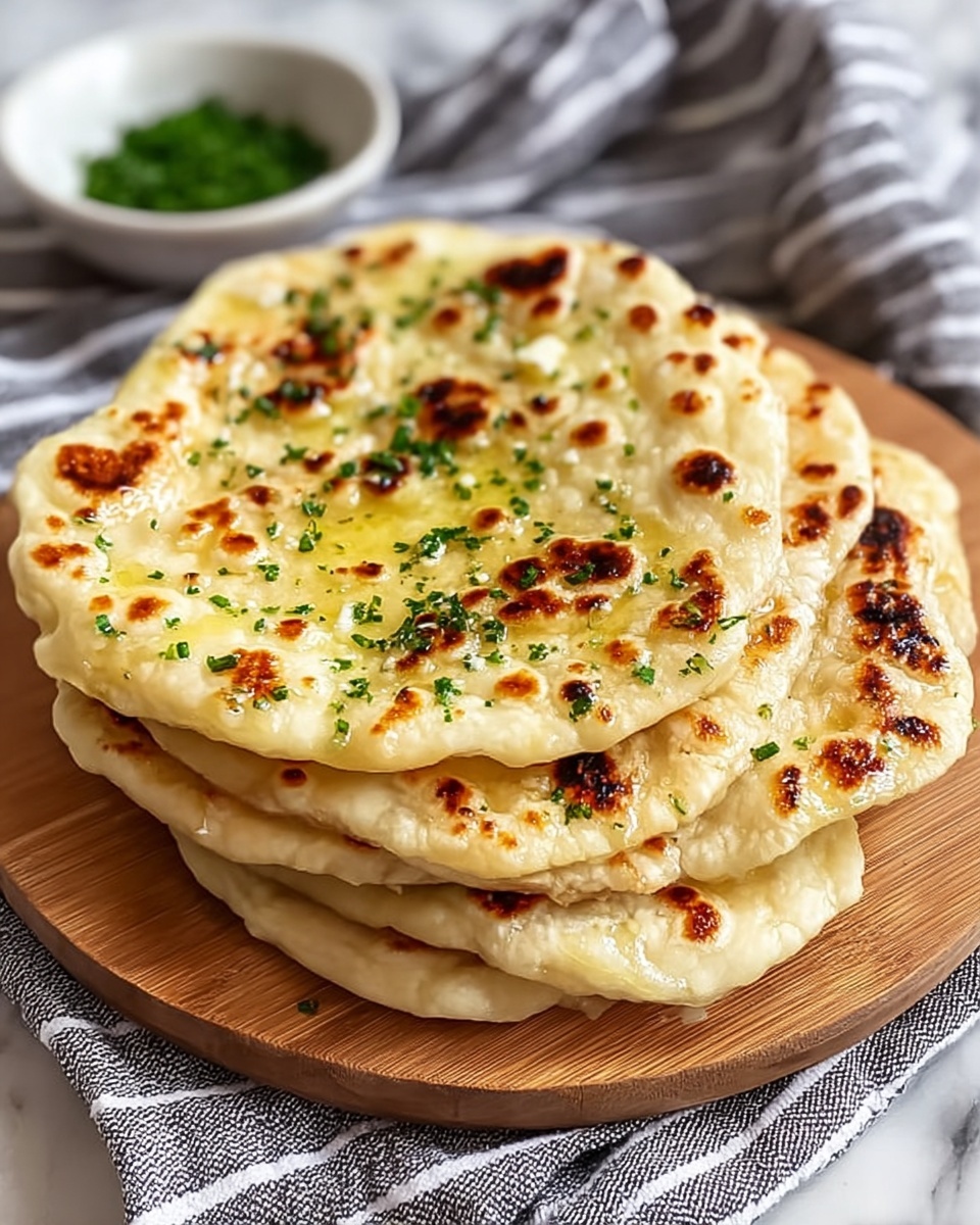 Garlic Butter Flatbread Recipe - Recipe Image