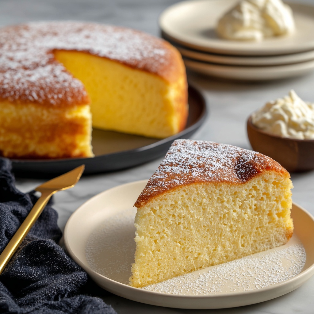 Cotton Soft Japanese Cheesecake Recipe - Recipe Image