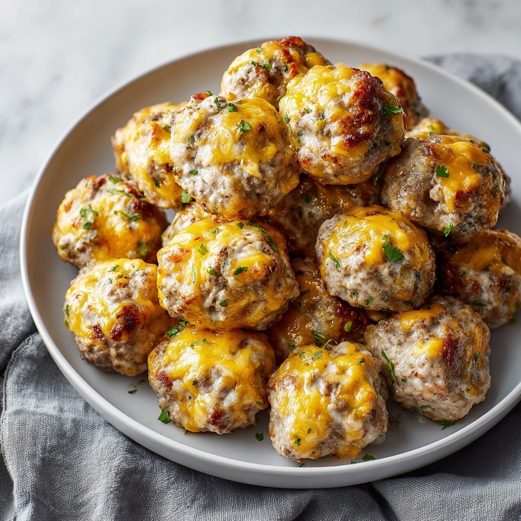 Rotel Cream Cheese Sausage Balls Recipe - Recipe Image