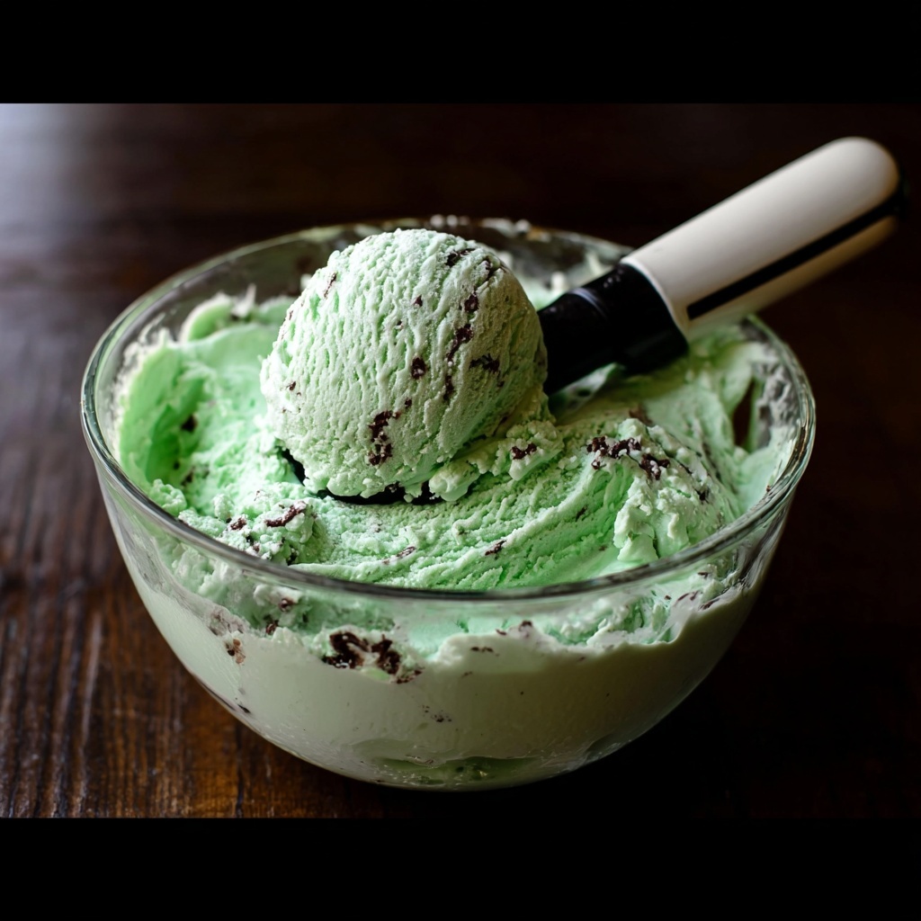 Homemade Mint Chocolate Chip Ice Cream Recipe - Recipe Image