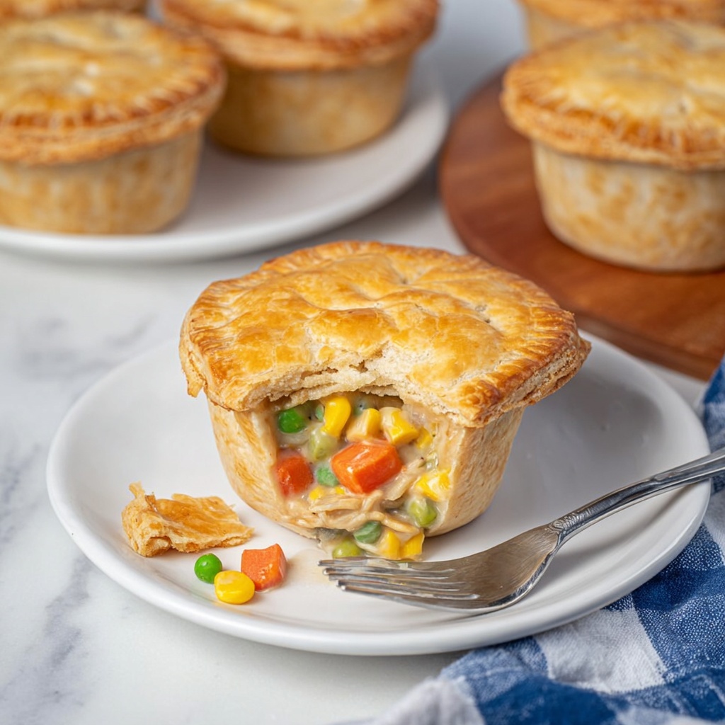 Leftover Turkey Mini Pot Pies Recipe - Recipe Image