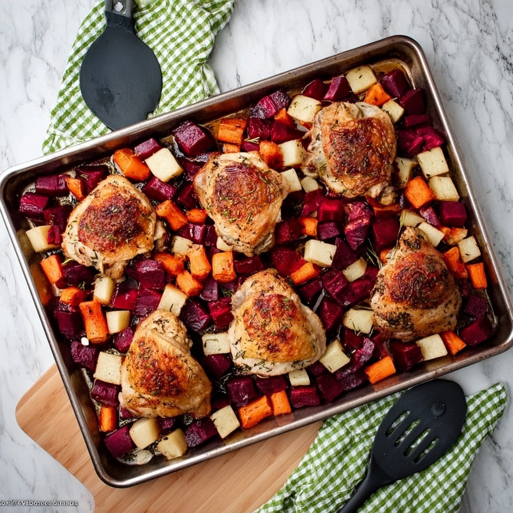 Sheet Pan Winter Chicken Dinner Recipe - Recipe Image