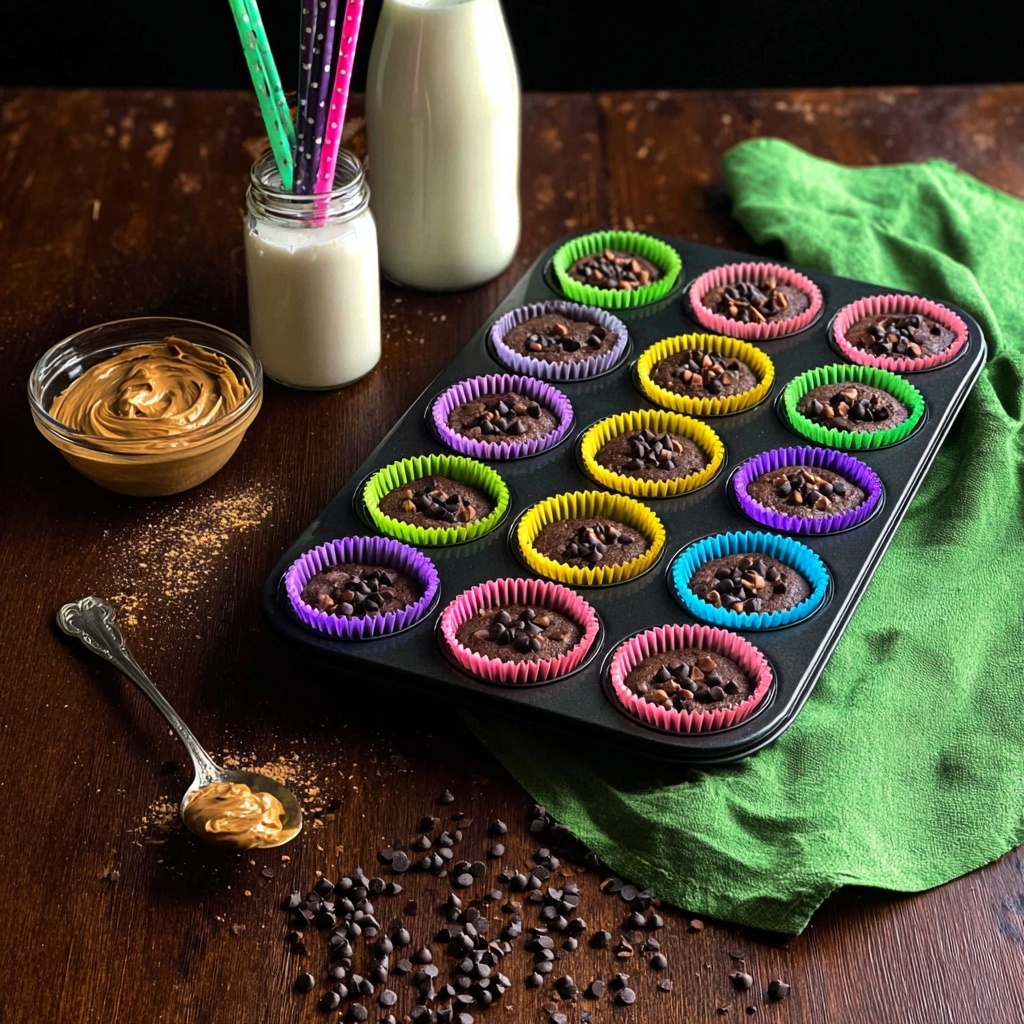 Chocolate Peanut Butter Black Bean Muffins Recipe - Recipe Image