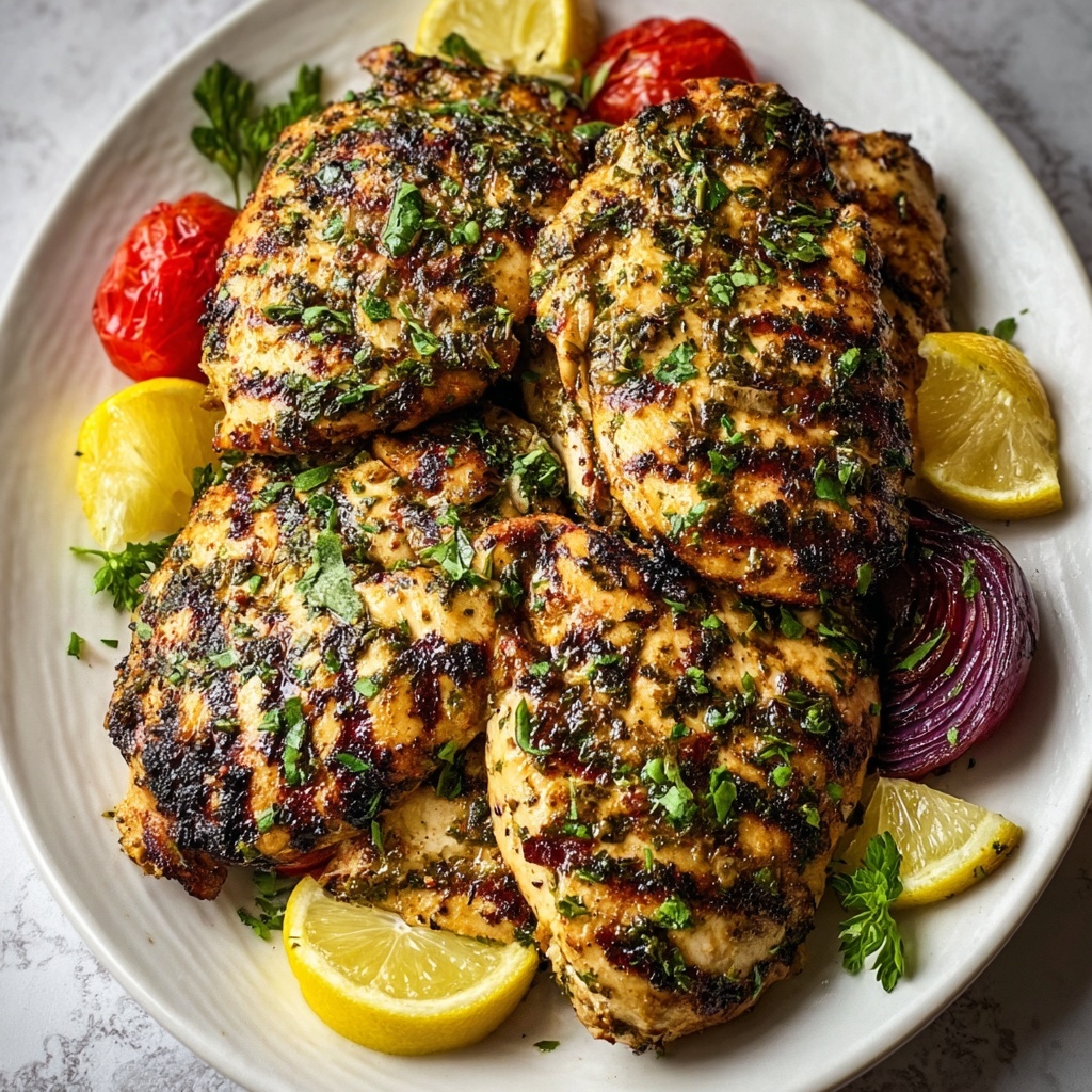Juicy Grilled Mediterranean Chicken Breast Recipe - Recipe Image