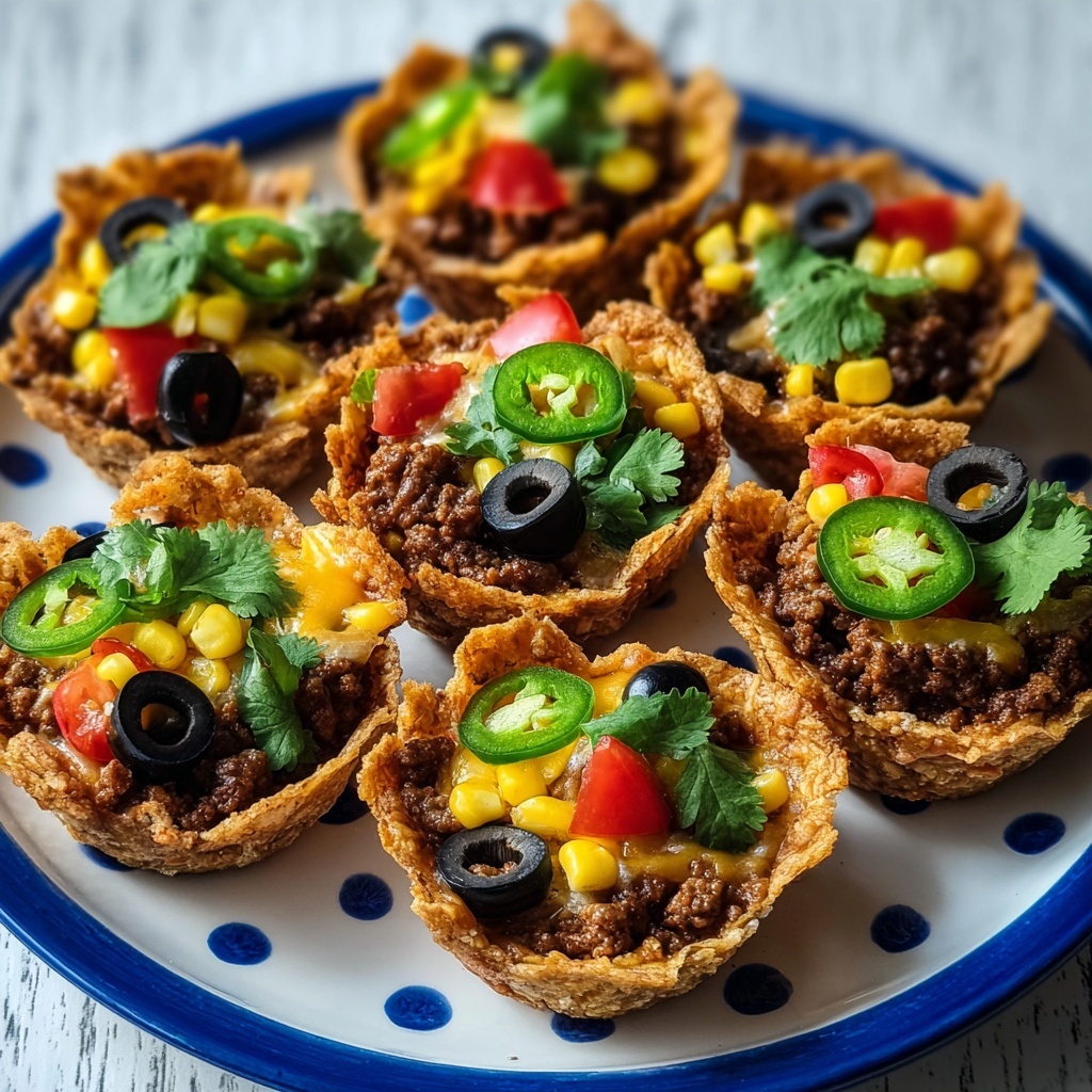 Spicy Mexican Taco Cupcakes Recipe - Recipe Image