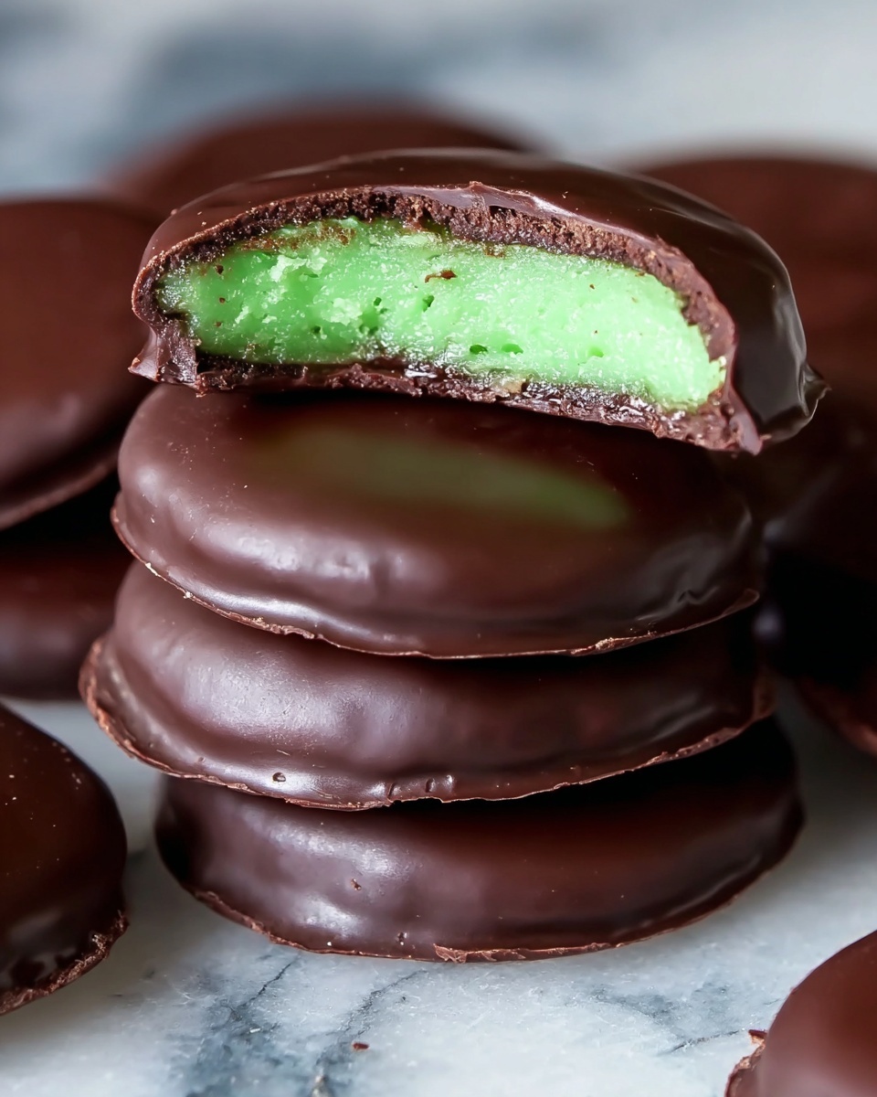 Chocolate Covered Mint Patties Recipe - Recipe Image