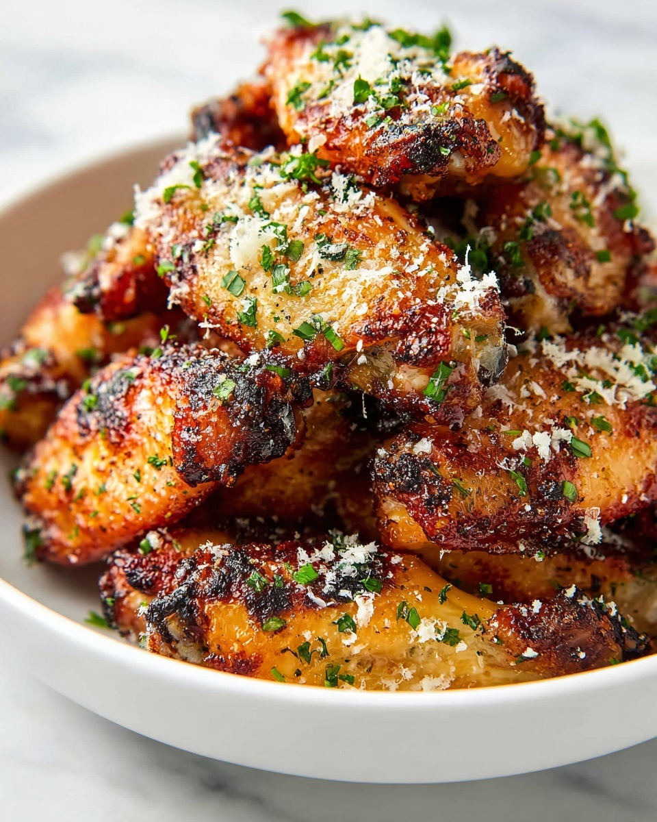 Crispy Baked Parmesan Chicken Wings Recipe - Recipe Image