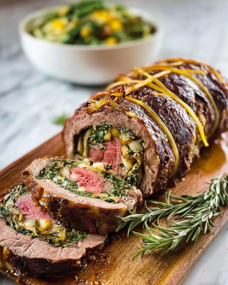 Baked Stuffed Flank Steak Recipe