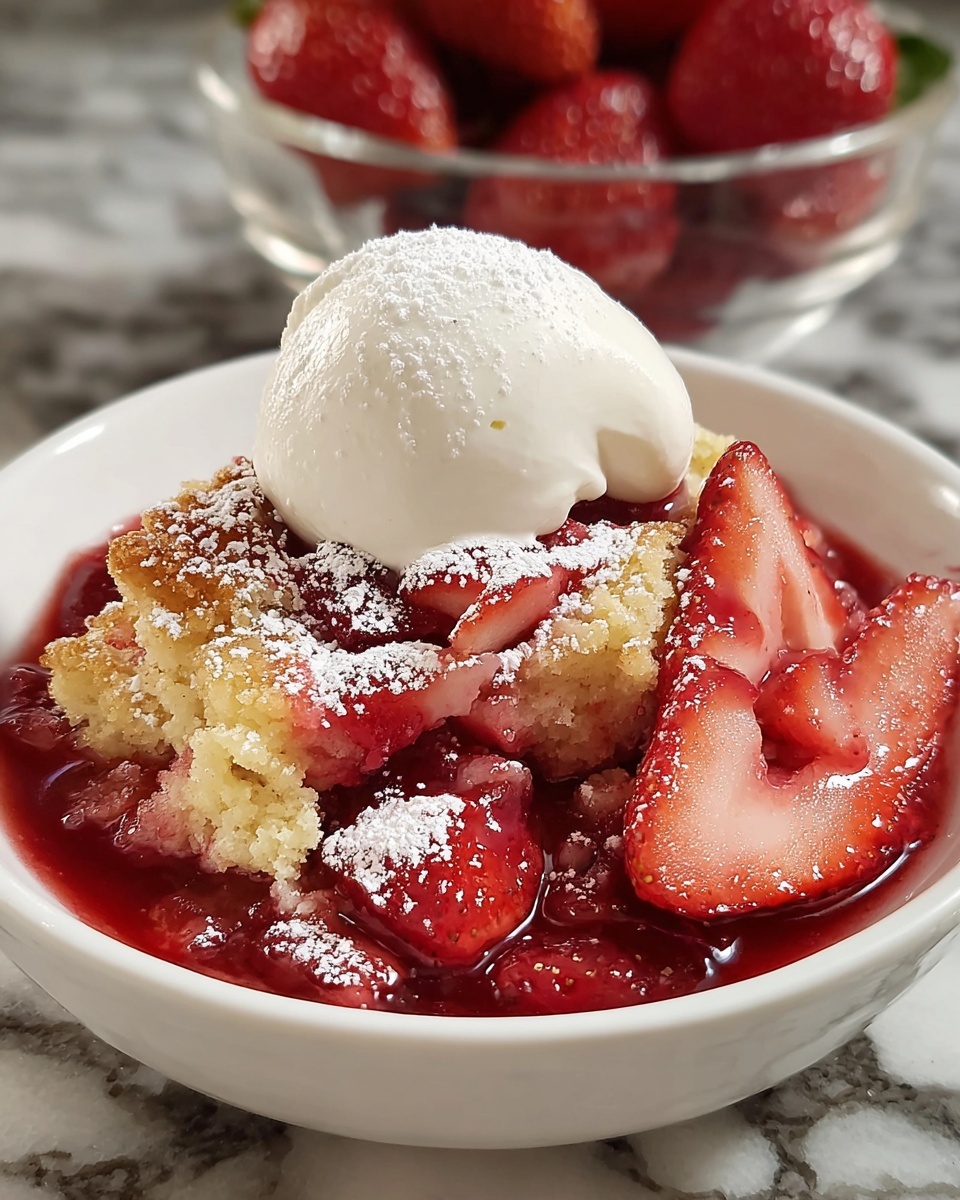 Easy Strawberry Cobbler Recipe - Recipe Image