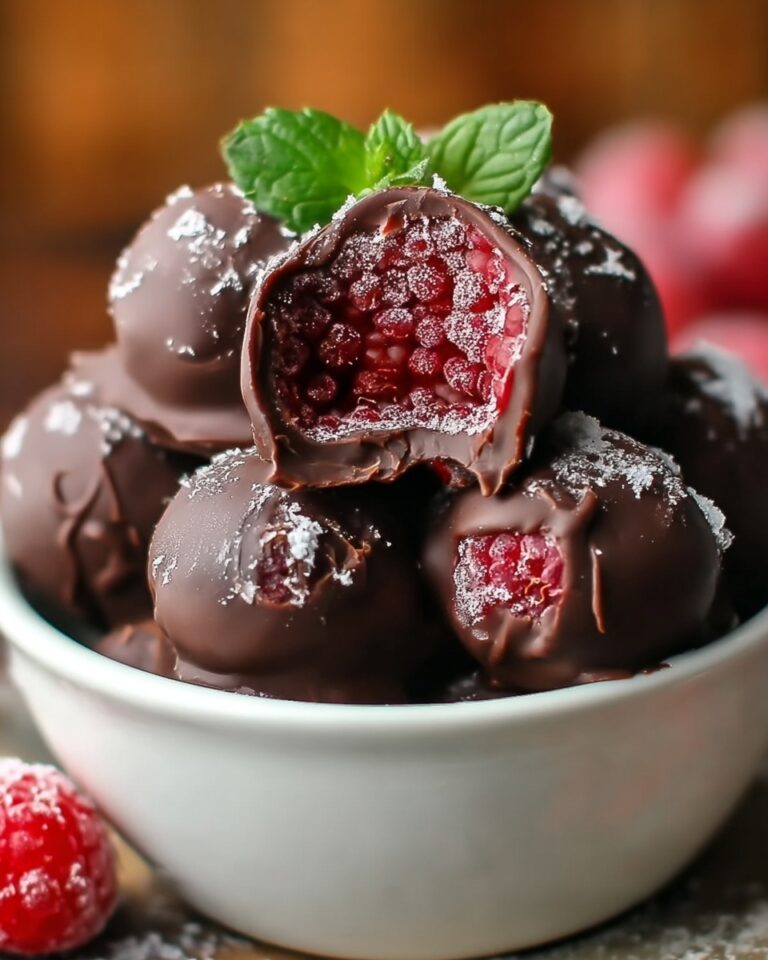 Chocolate Frozen Raspberries Recipe