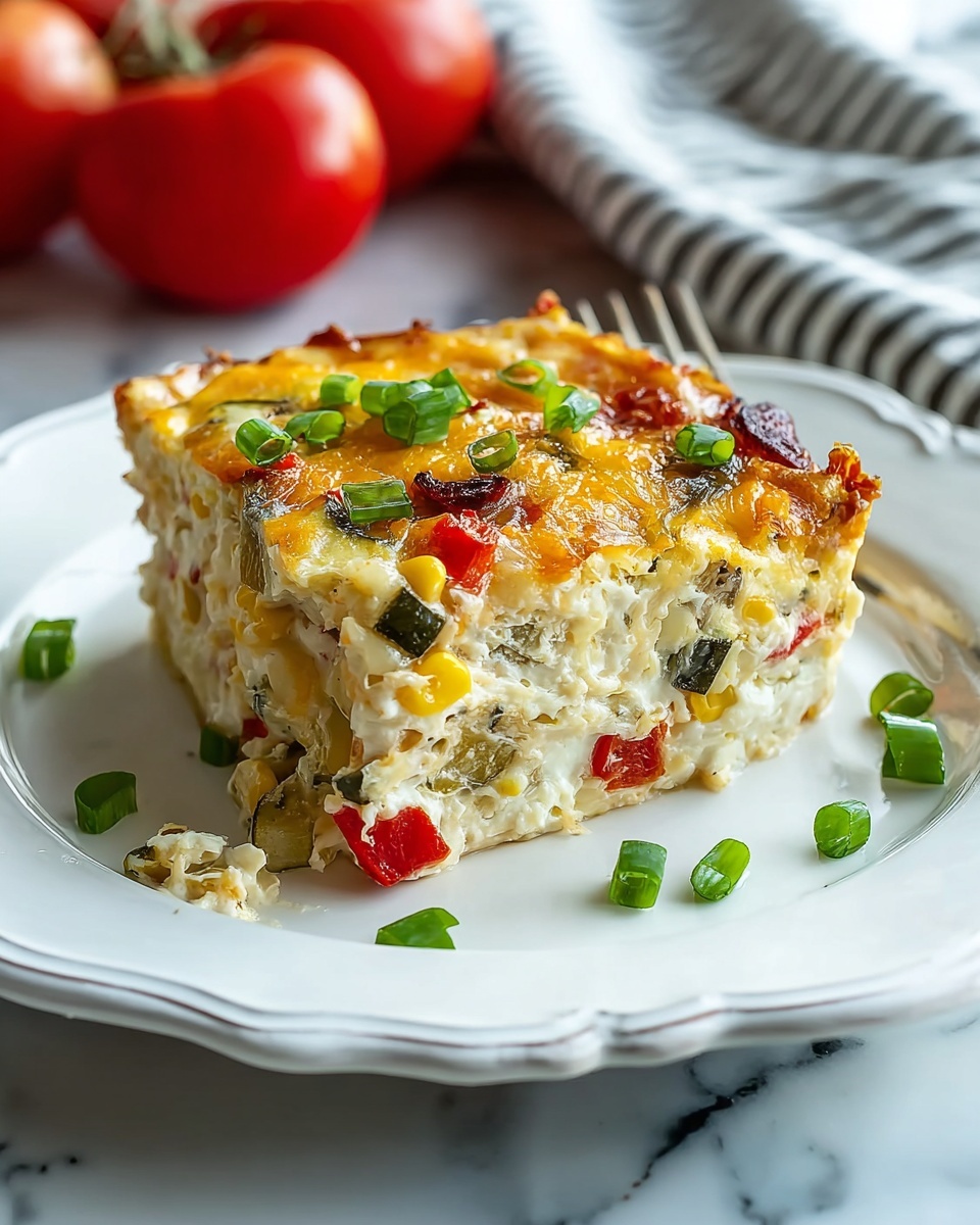 Summer Garden Crustless Zucchini Pie Recipe - Recipe Image