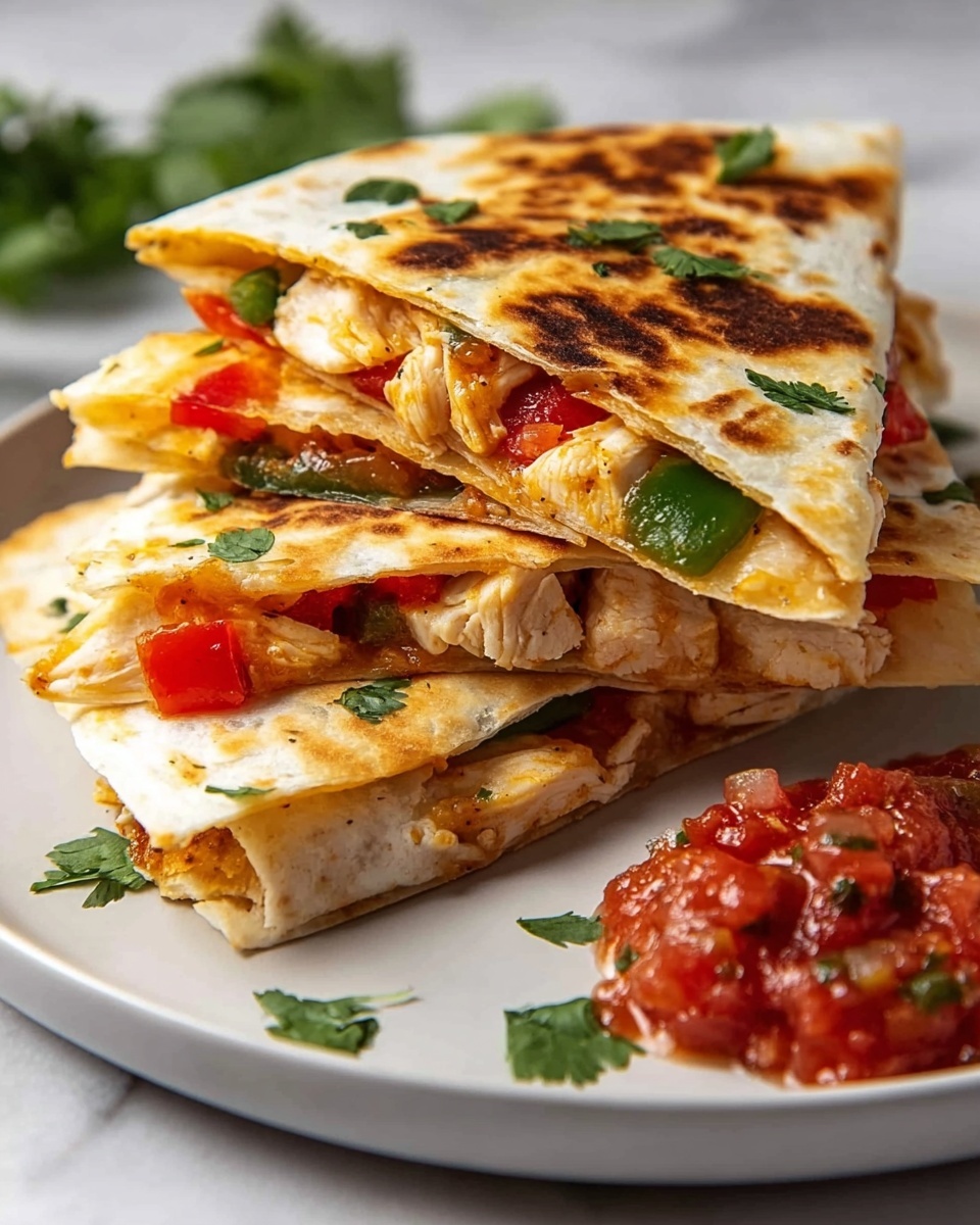 Chicken Fajita Quesadillas Recipe - Recipe Image