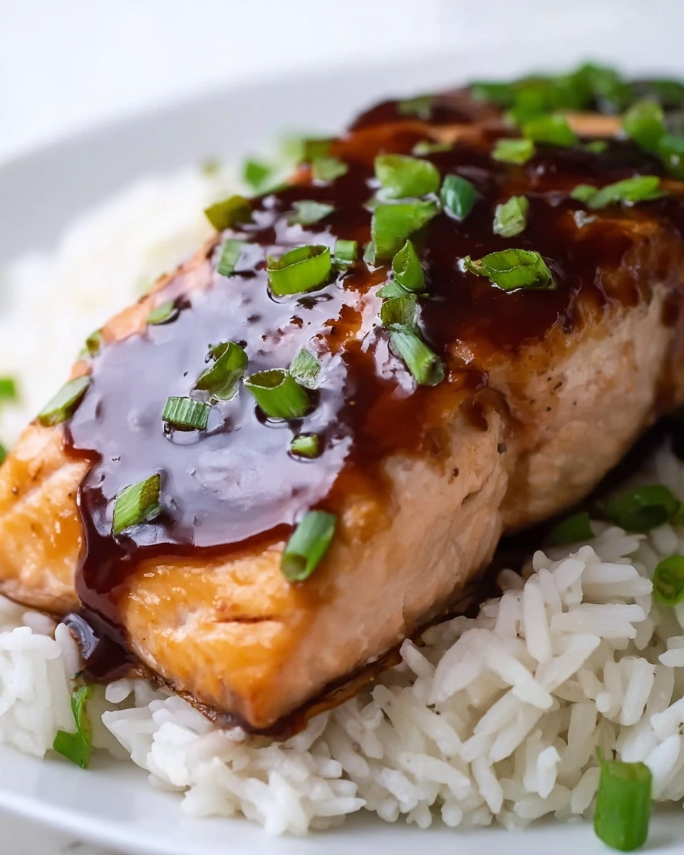Maple Glazed Salmon with Almonds and Green Onions Recipe - Recipe Image