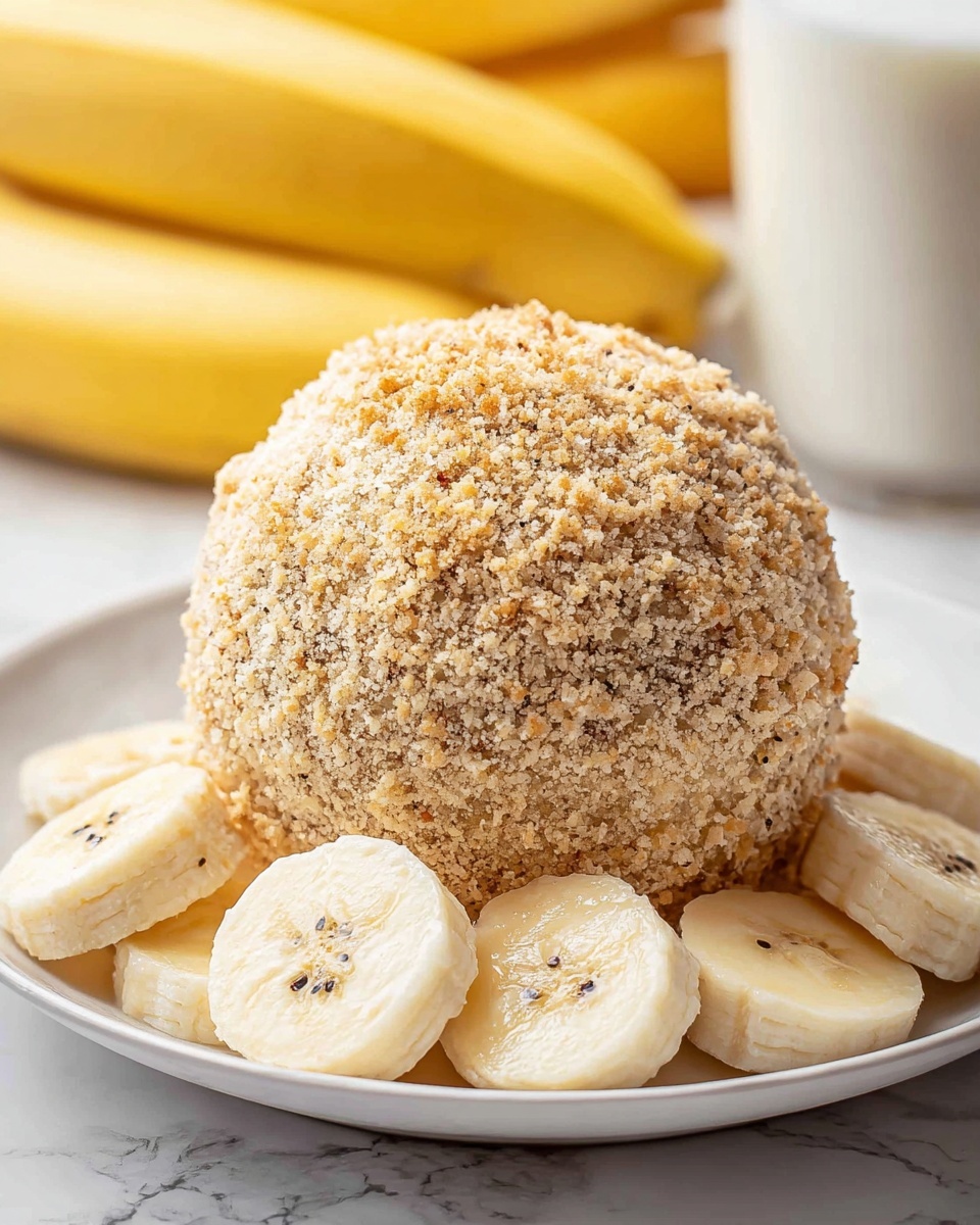Banana Pudding Dessert Cheese Ball Recipe - Recipe Image