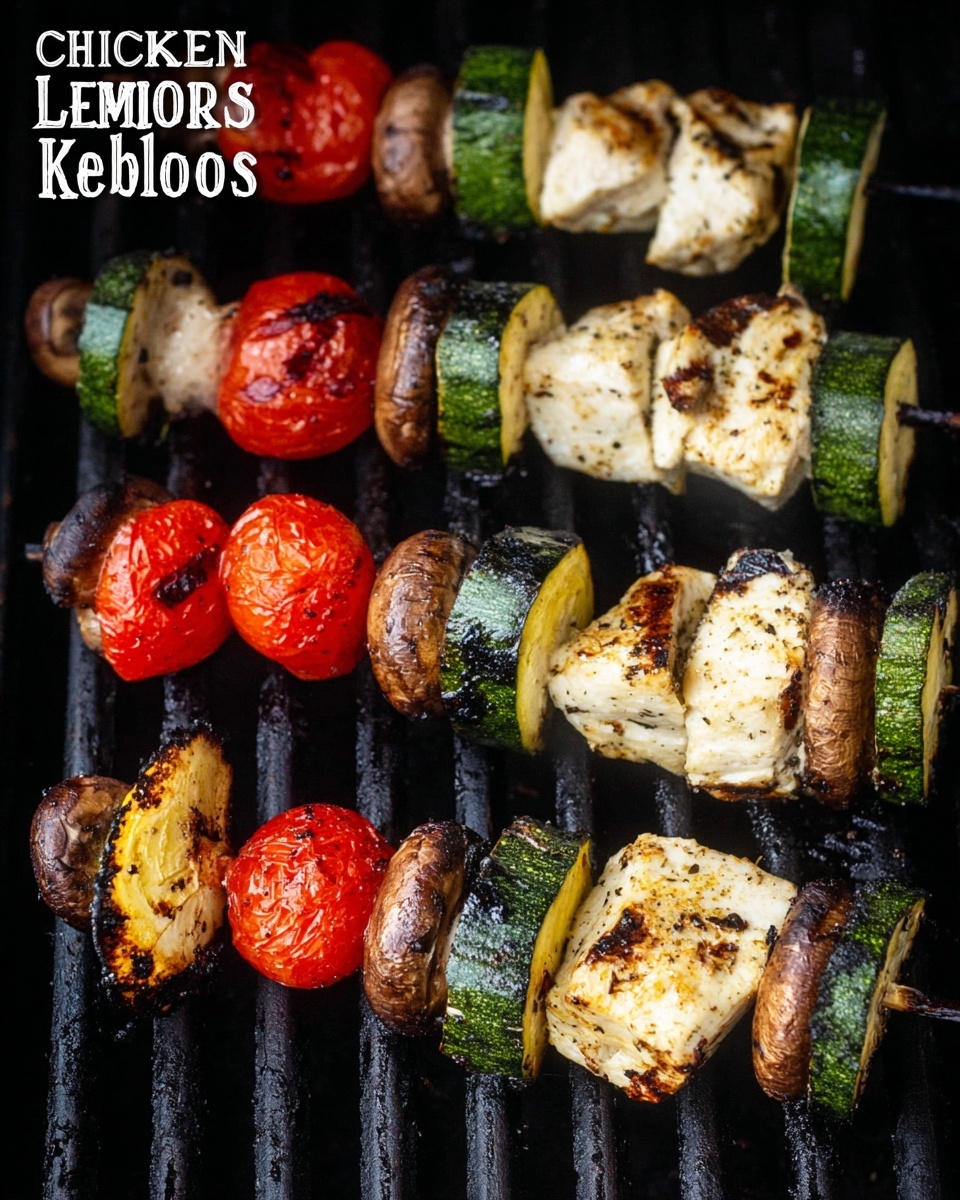 Lemon Grilled Chicken Kabobs Recipe - Recipe Image
