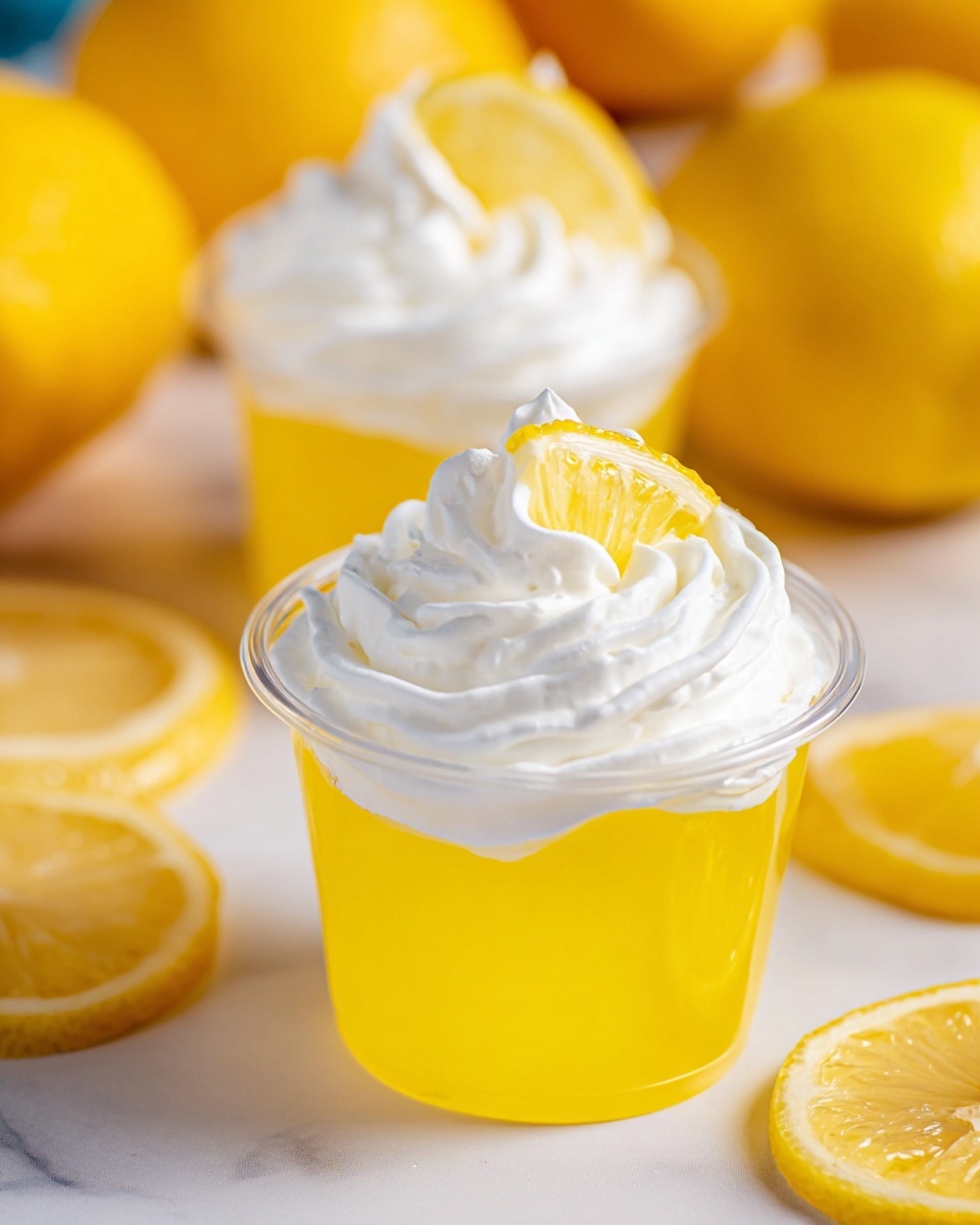 Lemon Drop Jello Shots Recipe - Recipe Image