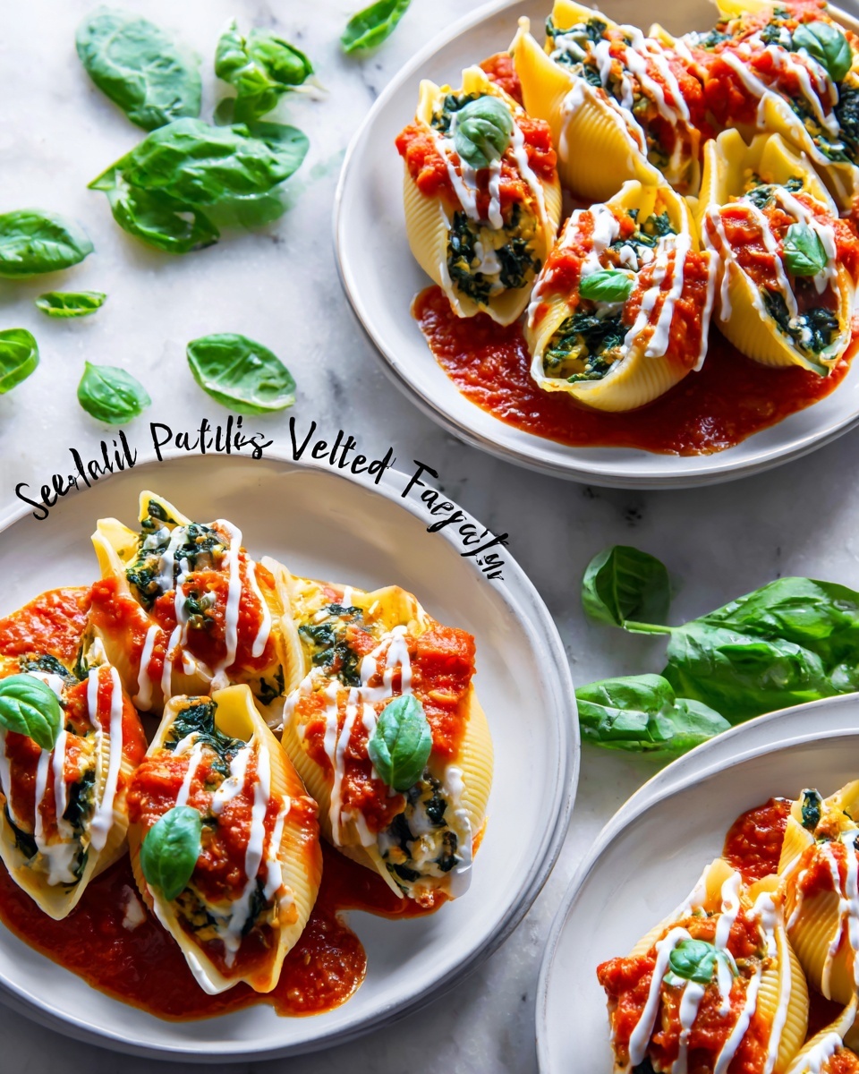 Vegetarian Stuffed Pasta Shells Recipe - Recipe Image