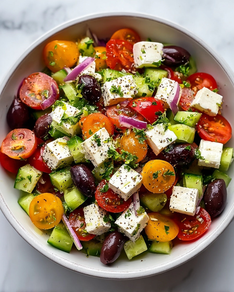 Easy Greek Salad Recipe - Recipe Image