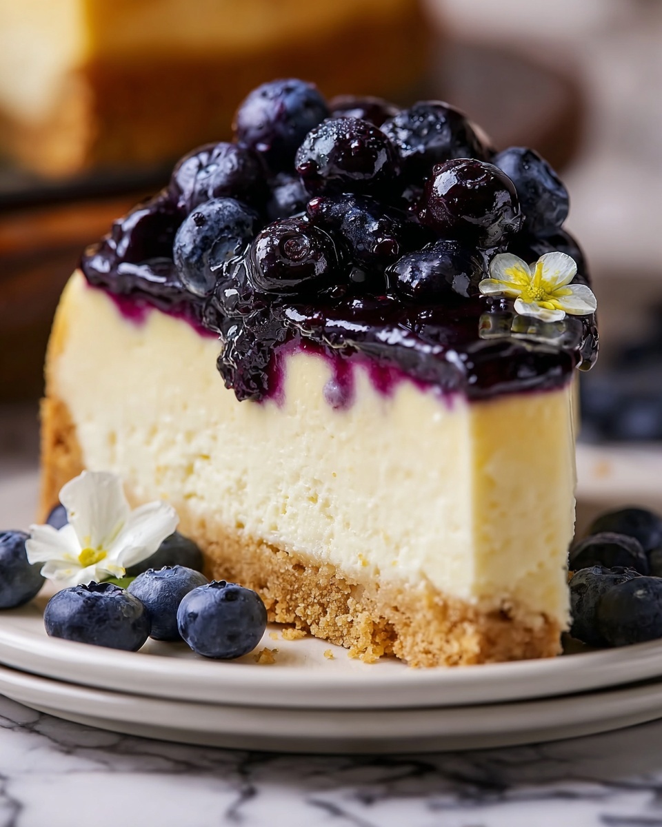 Delicious Lemon Blueberry Cheesecake Recipe - Recipe Image