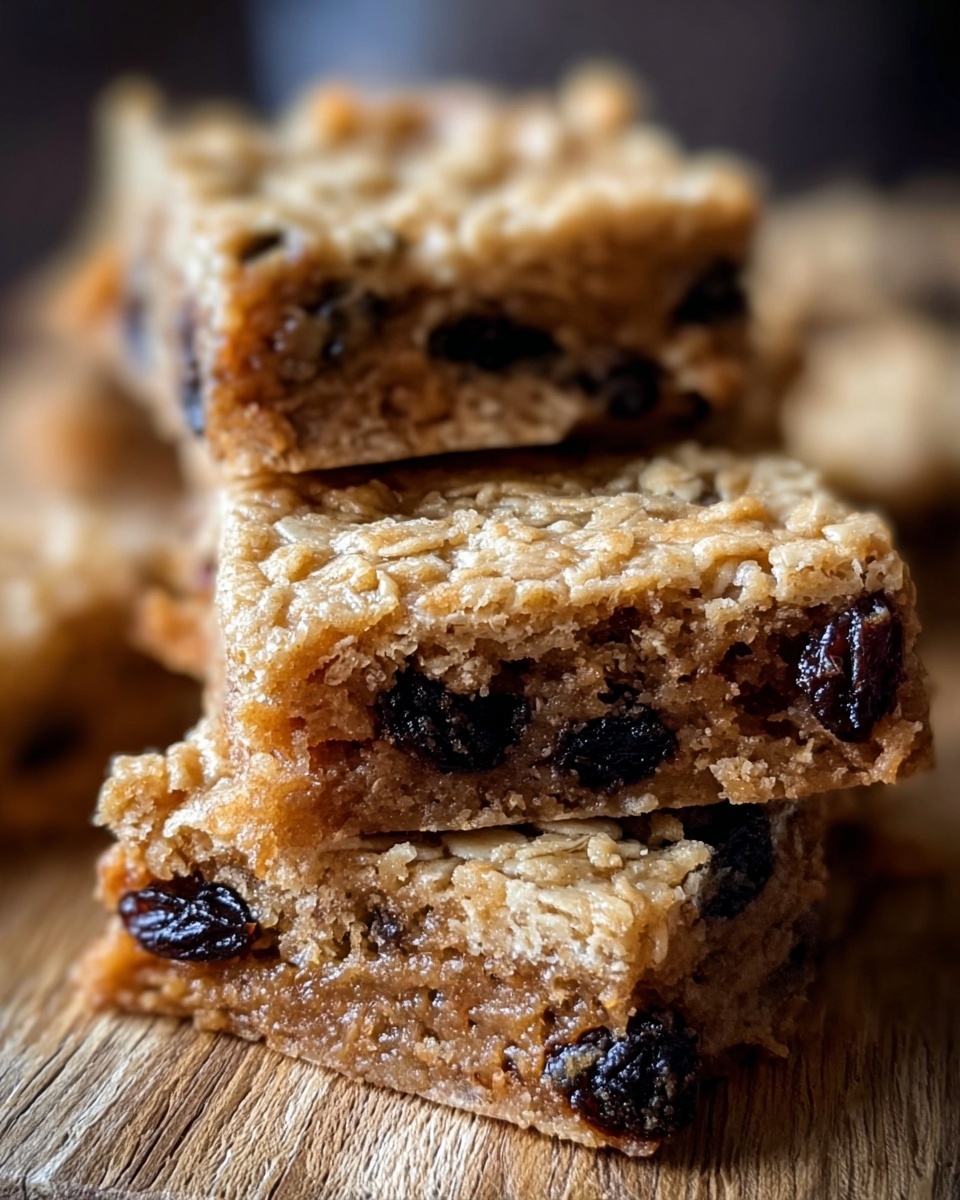 Oatmeal Raisin Cookie Bars Recipe - Recipe Image