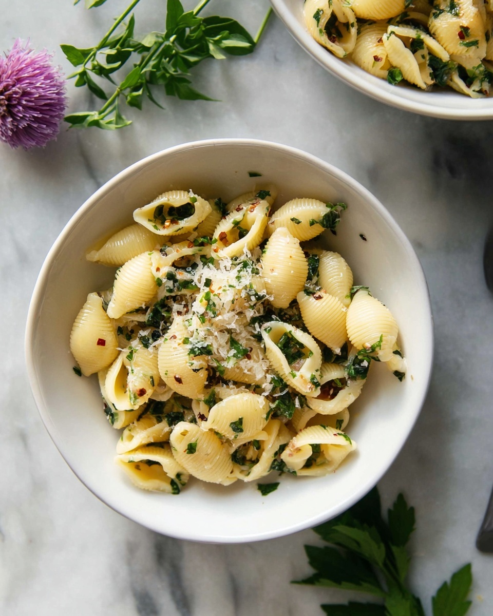 Garlic Herb Butter Pasta Recipe - Recipe Image