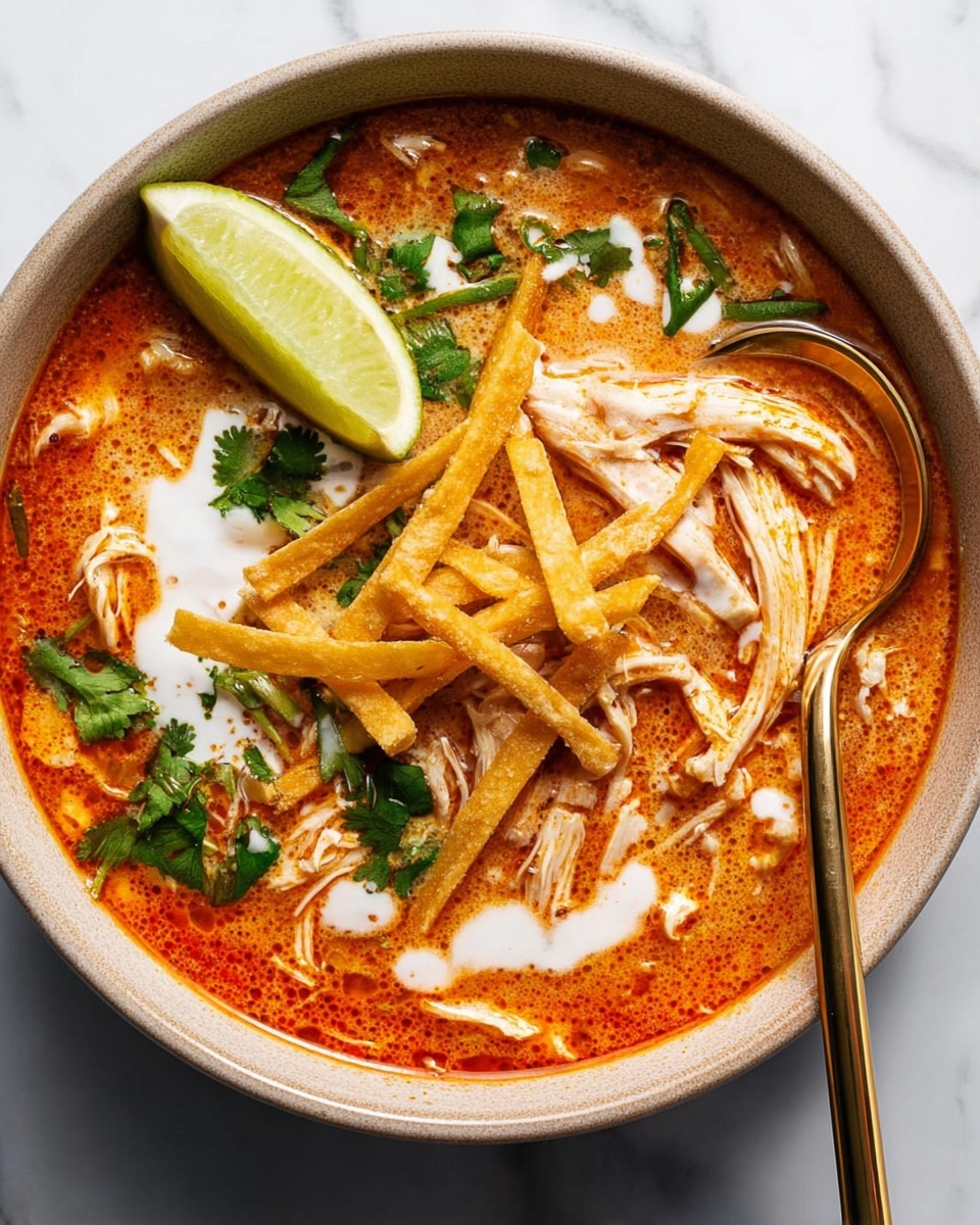 Easy Chicken Tortilla Soup Recipe - Recipe Image