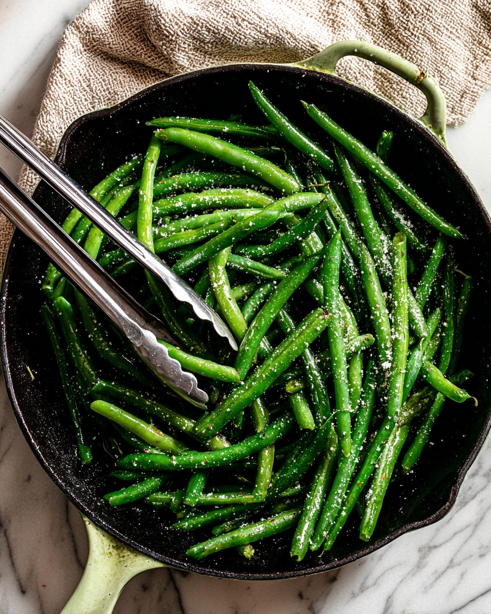 Sautéed Green Beans with Butter, Garlic, and Onion Powder Recipe - Recipe Image