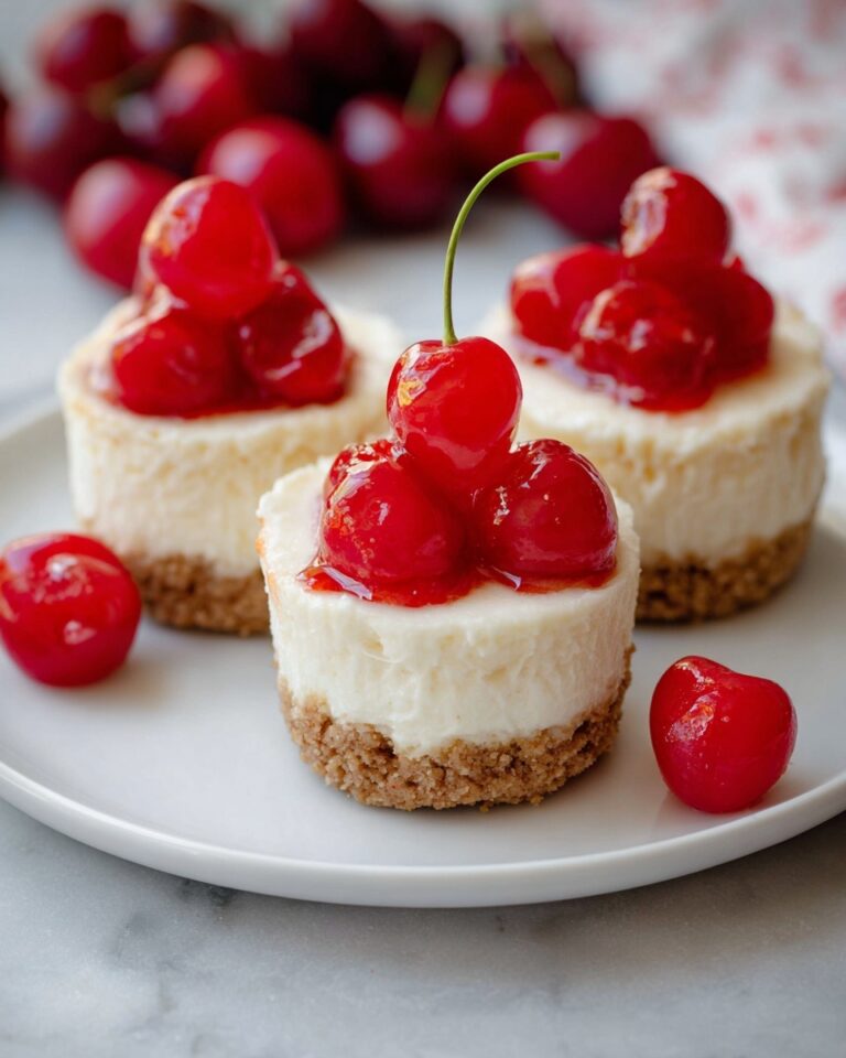 No Bake Mini Cheesecakes with Cherry Topping Recipe