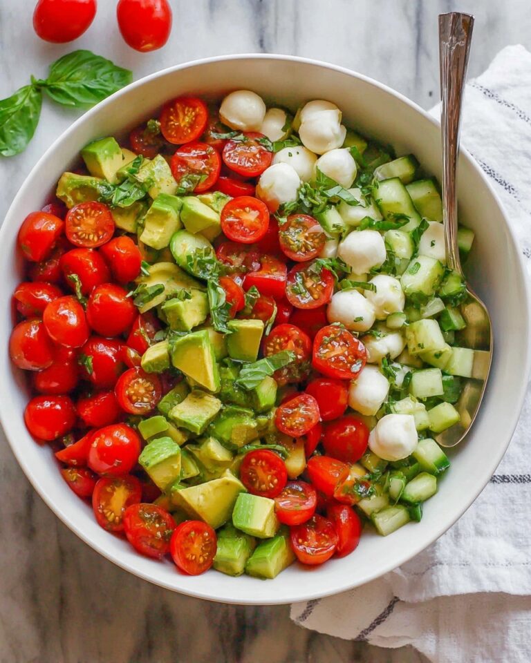Tomato Cucumber Mozzarella Salad Recipe