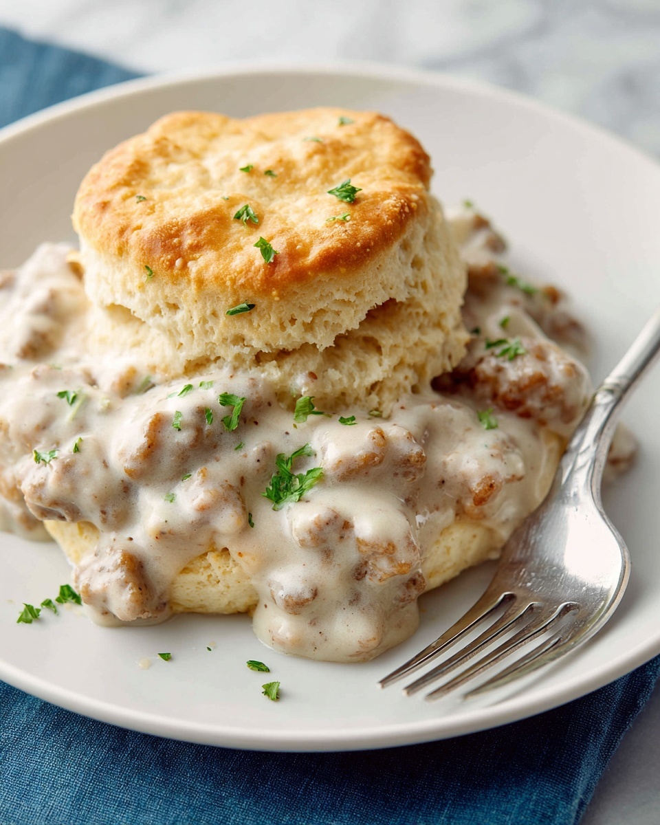 Biscuits and Sausage Gravy Recipe - Recipe Image
