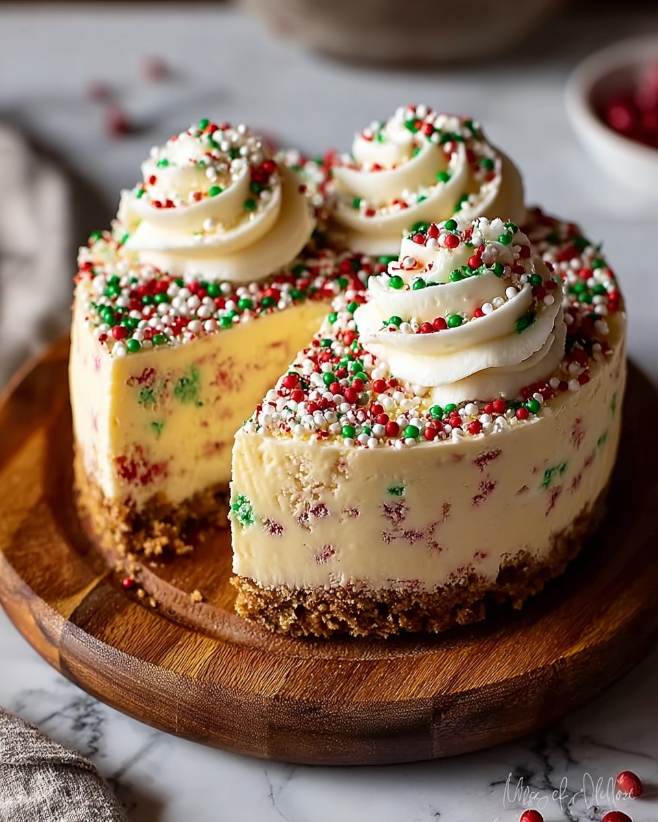 Sugar Cookie Cheesecake – A Sweet and Creamy Dessert Delight Recipe - Recipe Image