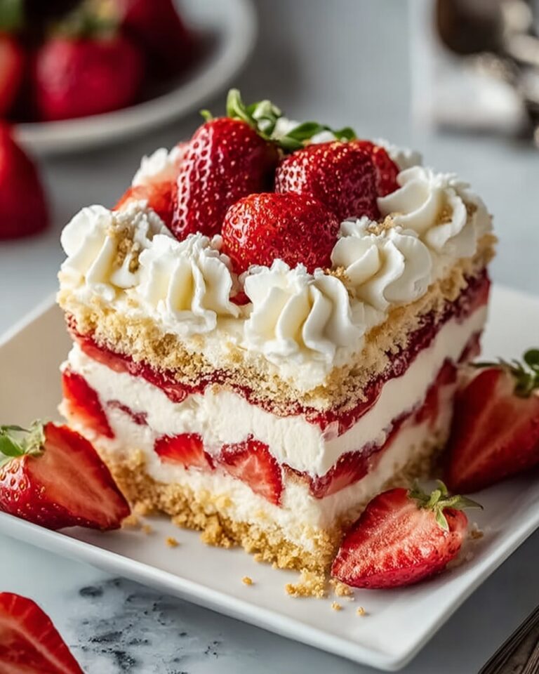 No-Bake Cookie Layer Dessert with Whipped Cream and Fresh Toppings Recipe