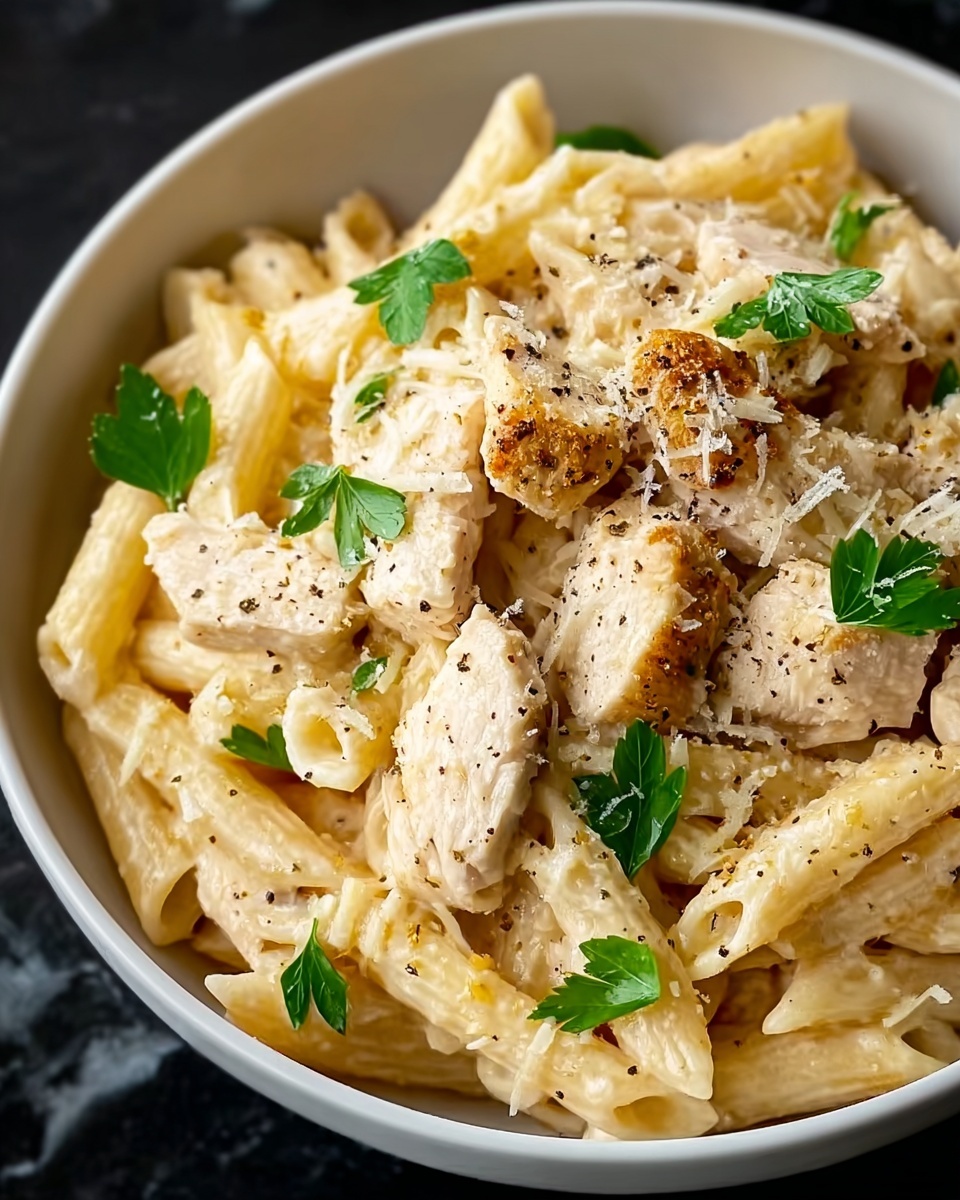 Crockpot Garlic Parmesan Chicken Pasta – A Deliciously Creamy, Easy Meal Recipe - Recipe Image