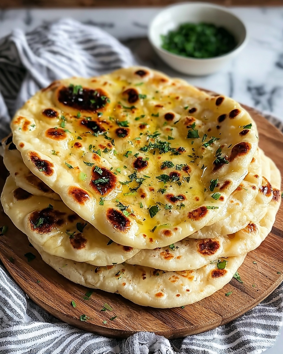 Garlic Butter Flatbread Recipe - Recipe Image