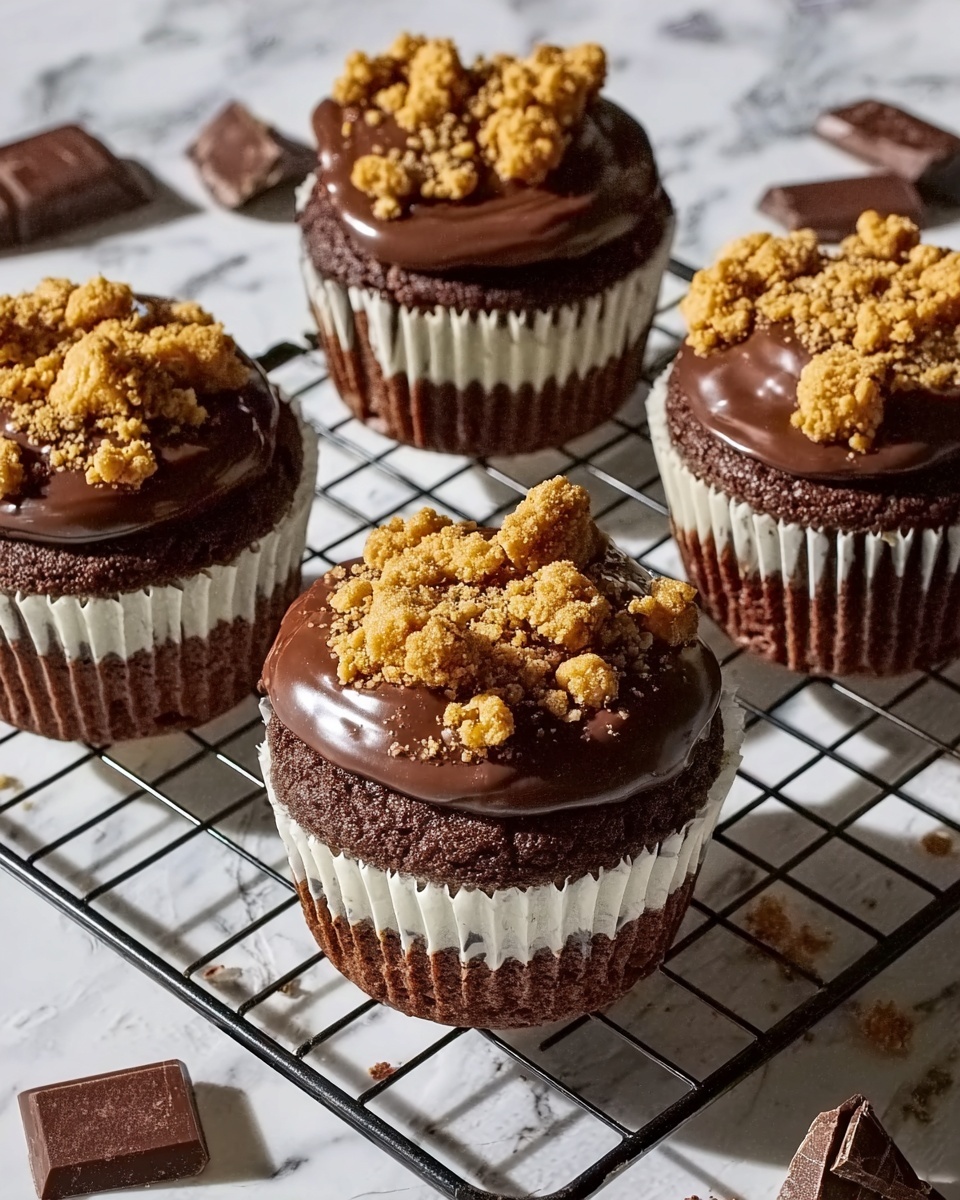 Irresistible Chocolate Coffee Toffee Crunch Muffins Recipe - Recipe Image