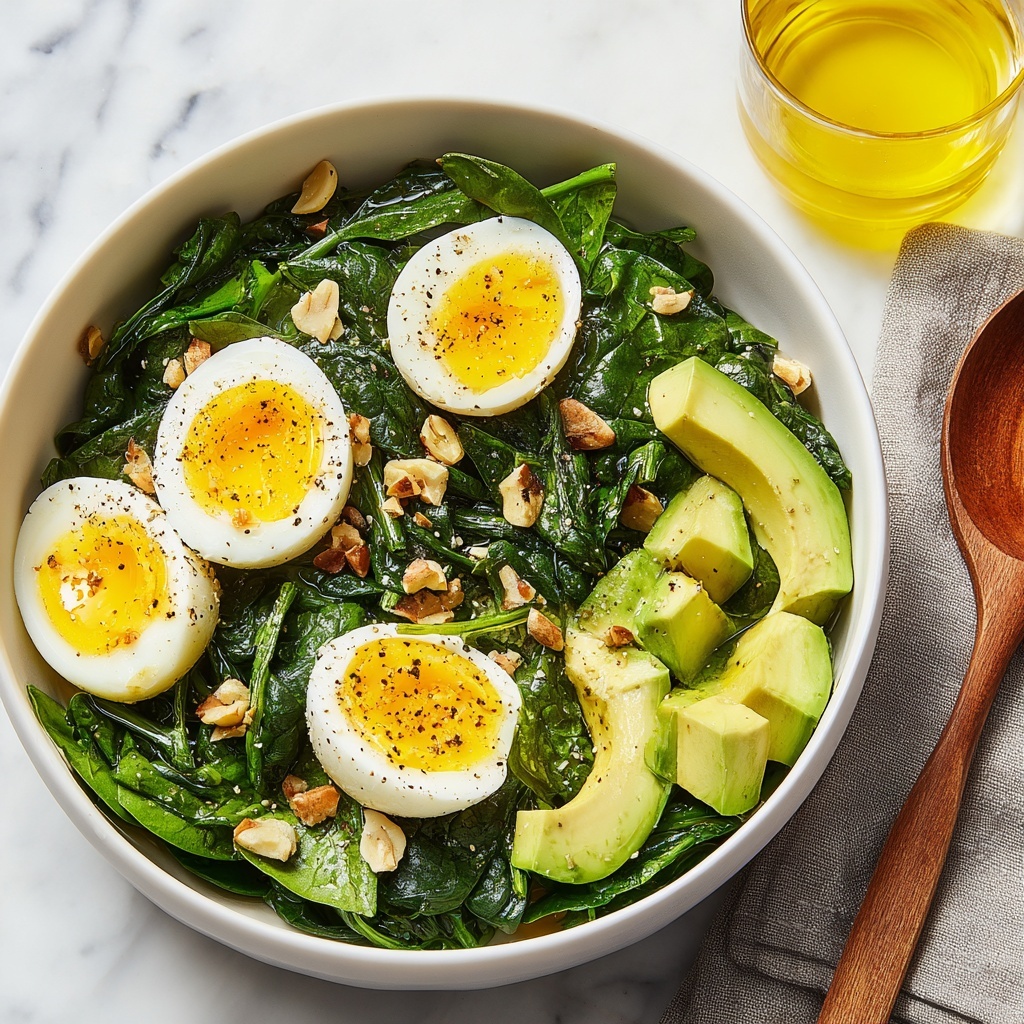 Avocado, Egg & Spinach Salad Recipe - Recipe Image
