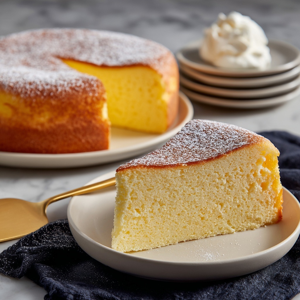 Cotton Soft Japanese Cheesecake Recipe - Recipe Image