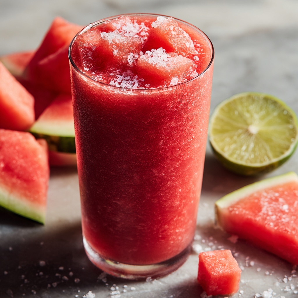 Creamy Watermelon Lime Ice Cream Recipe - Recipe Image