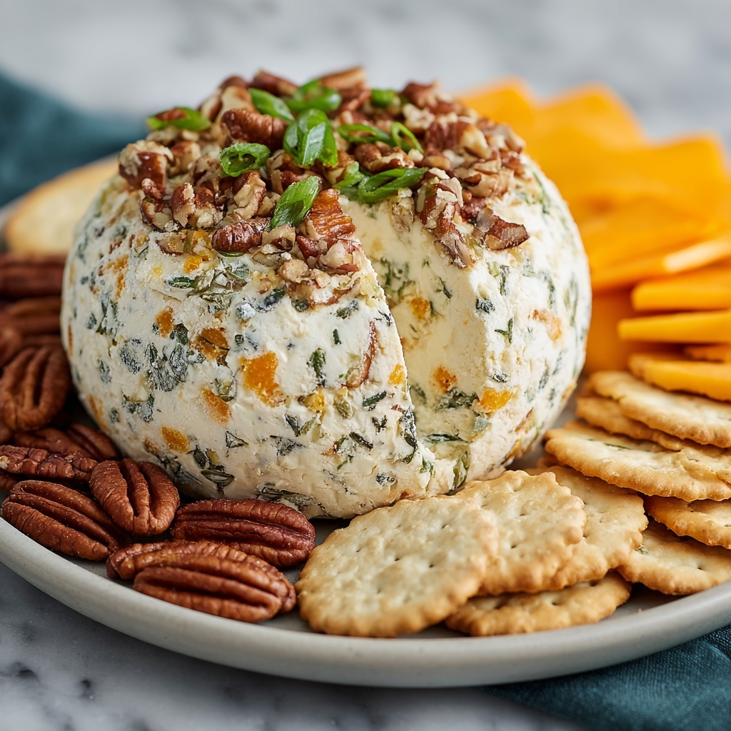 Classic Cheese Ball with a Pecan Crunch and a Twist Recipe - Recipe Image