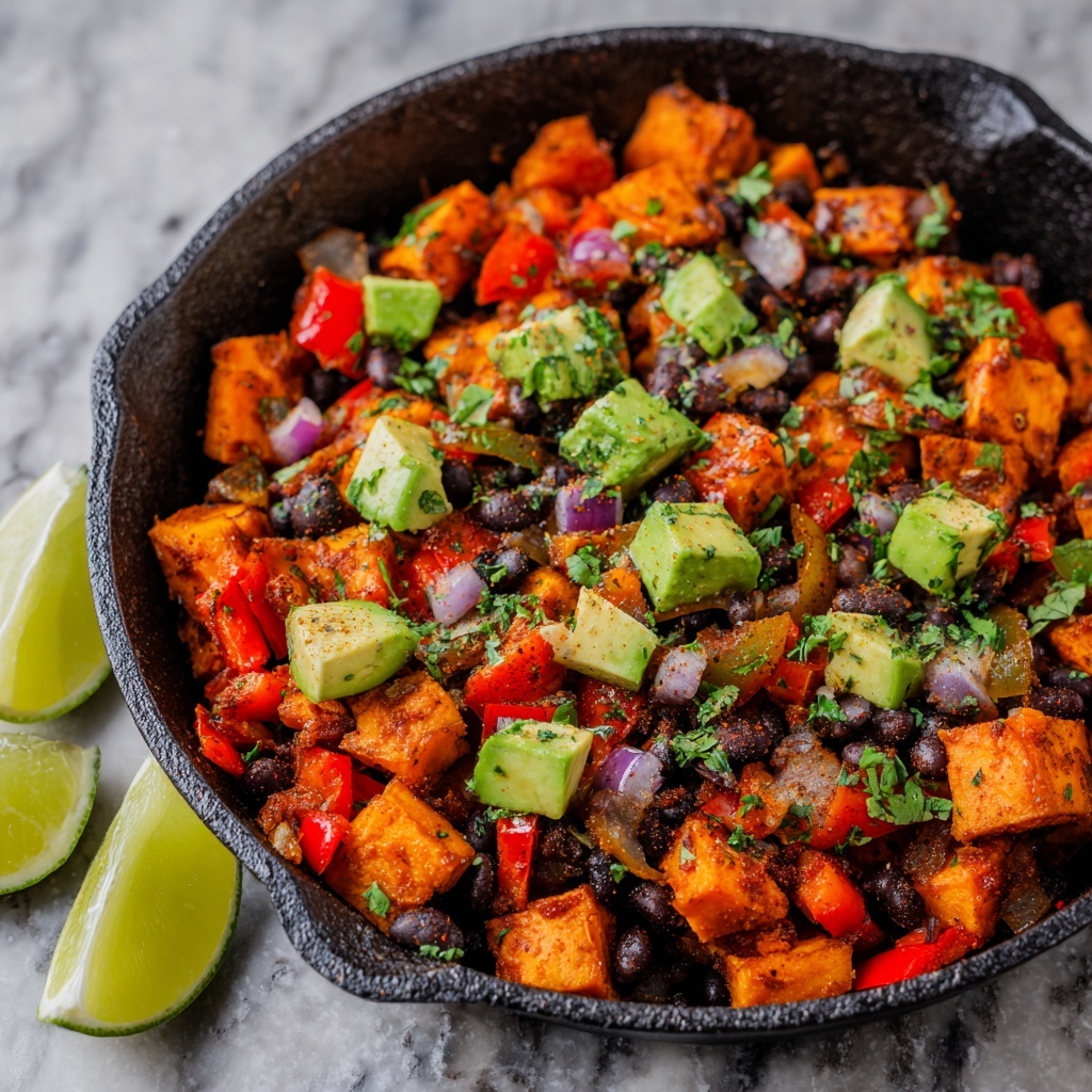 Sweet Potato & Black Bean Hash – Spiced, Hearty & Satisfying Recipe - Recipe Image