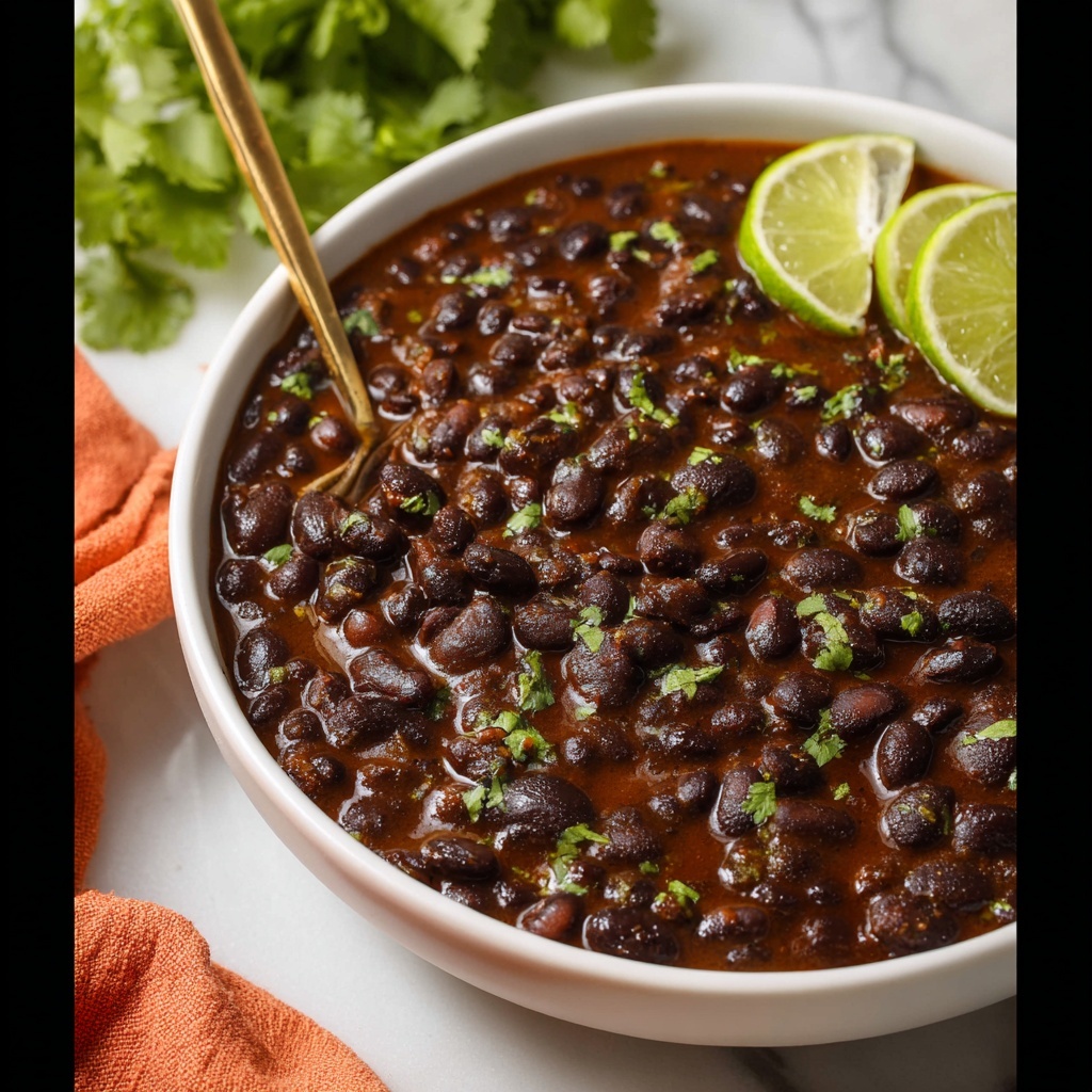 Leftover Birria Consomé Black Beans Recipe - Recipe Image