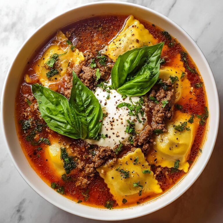 Hearty Italian Beef Lasagna Soup Recipe