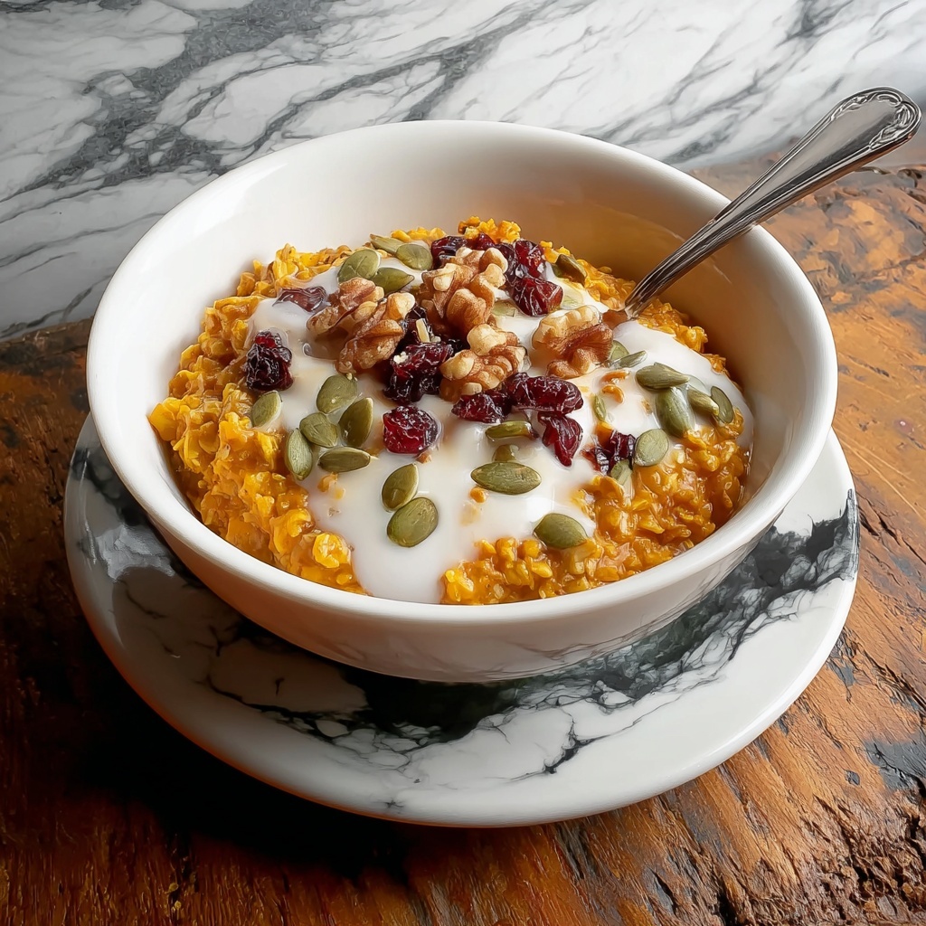 Warm Spiced Pumpkin Oatmeal Recipe - Recipe Image