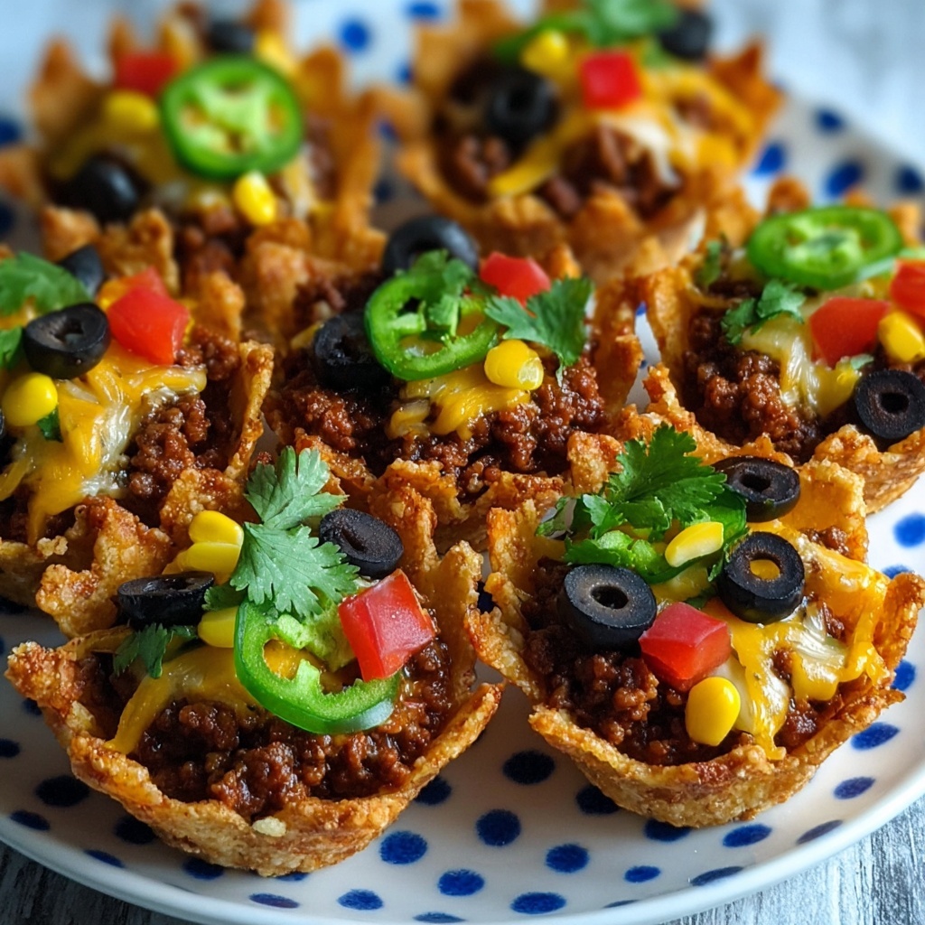 Spicy Mexican Taco Cupcakes Recipe - Recipe Image