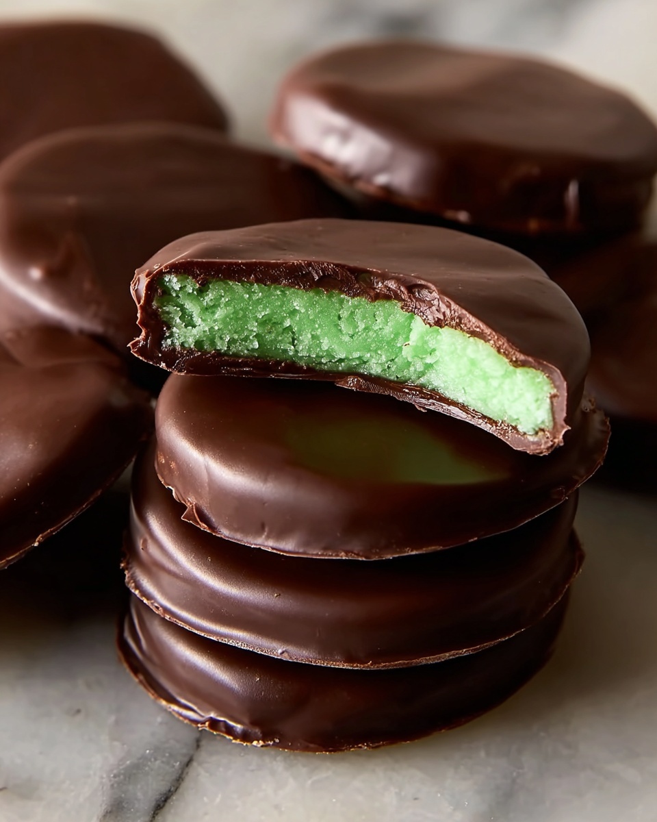 Chocolate Covered Mint Patties Recipe - Recipe Image