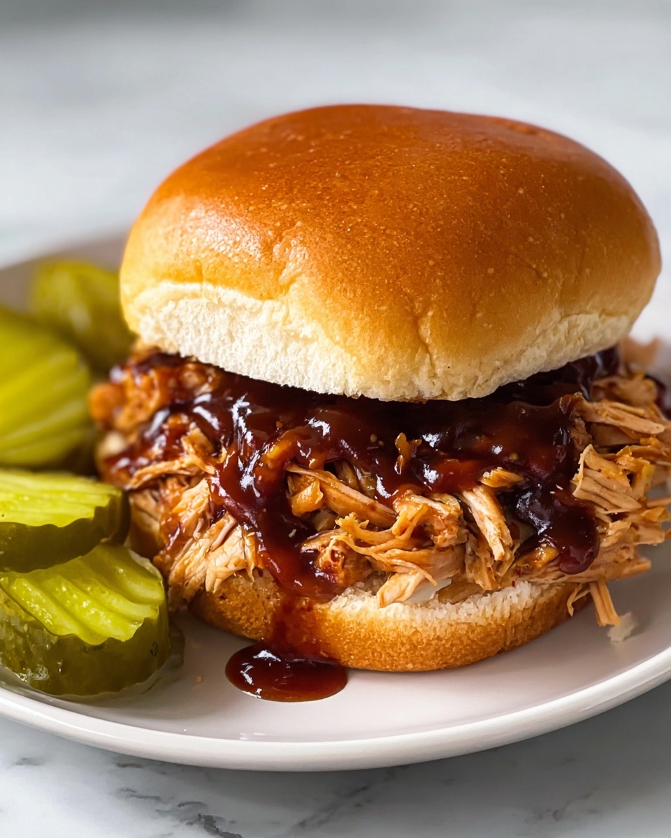 Slow Cooker Hot Honey Chicken Sandwiches Recipe - Recipe Image