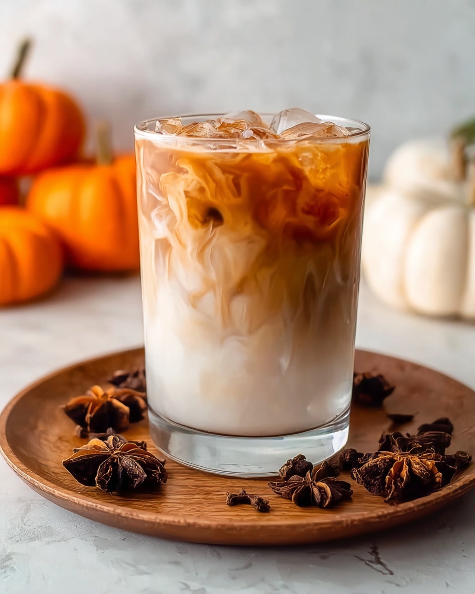 Iced Pumpkin Cream Chai Tea Latte (Starbucks Copycat) Recipe - Recipe Image