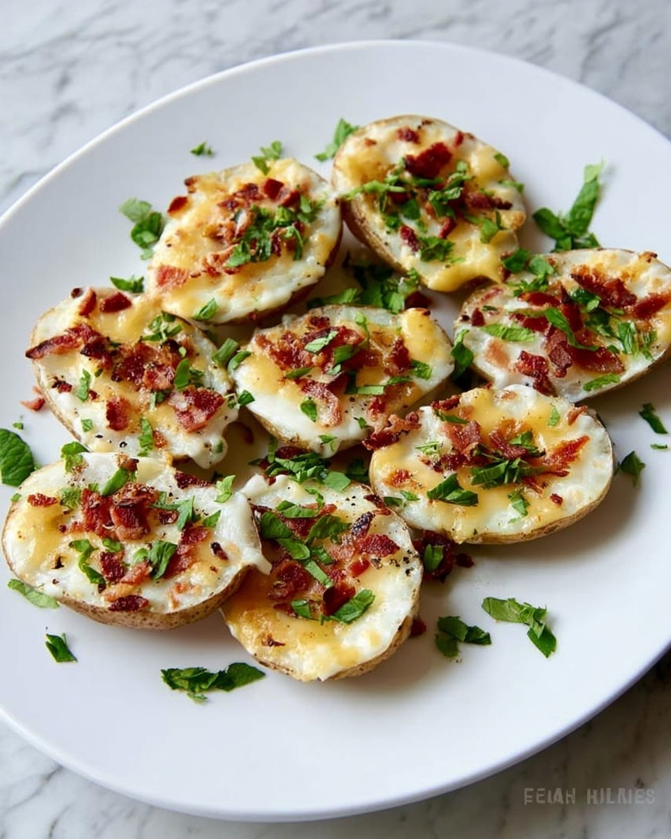 Loaded Baked Potato Rounds (with Vegetarian Option) Recipe - Recipe Image