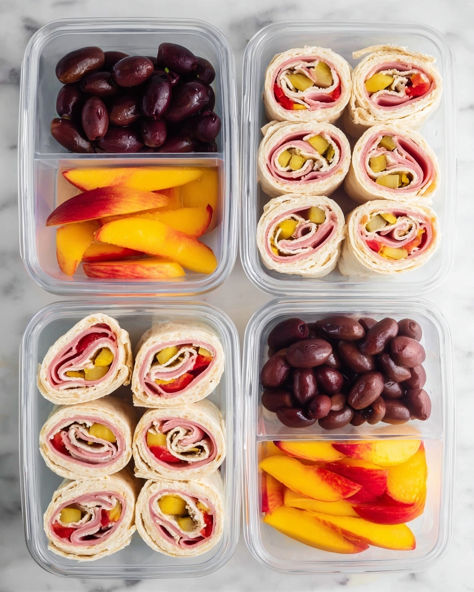 Italian Sub Roll-Ups Lunch Box Idea Recipe - Recipe Image